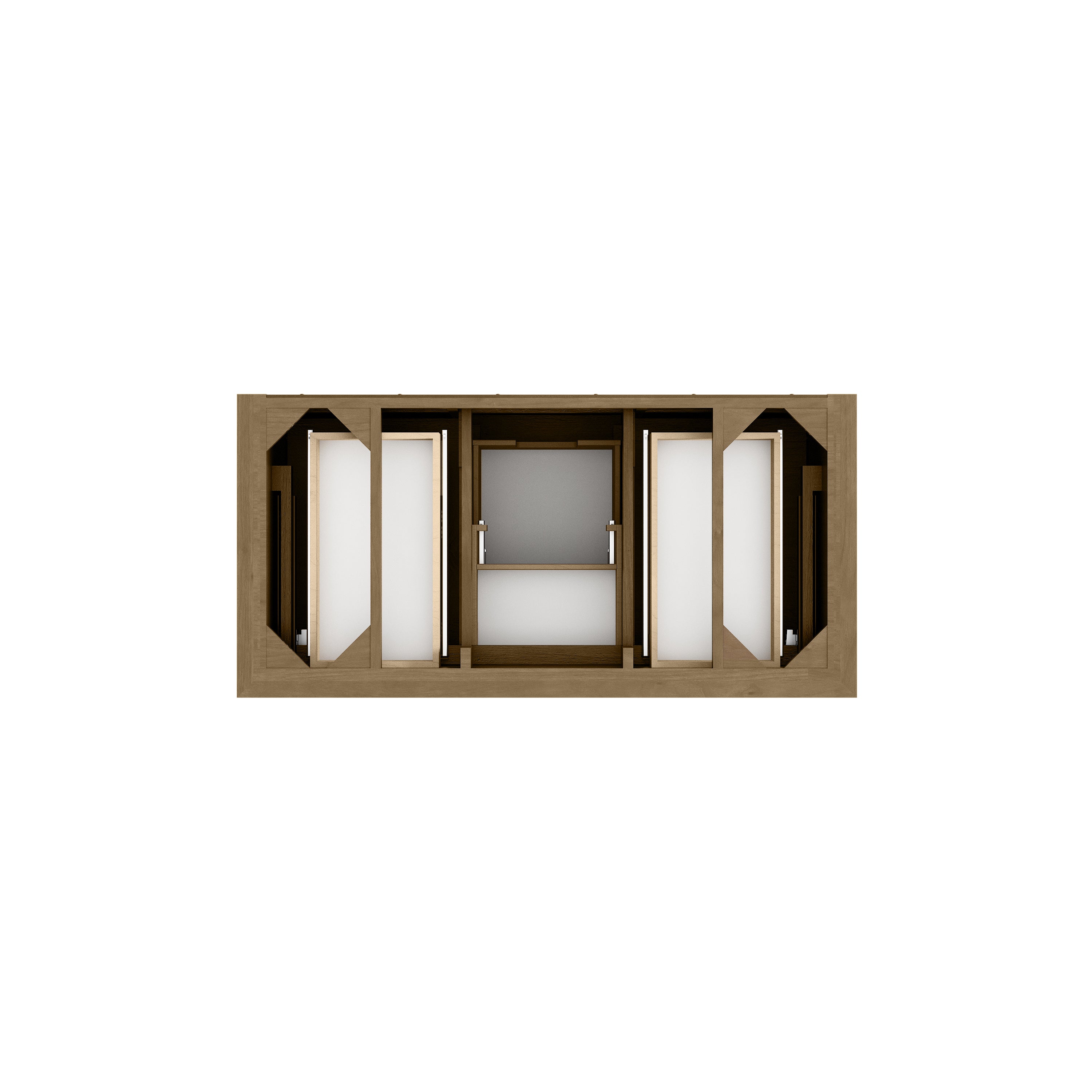 Honey Oak / No Countertop
