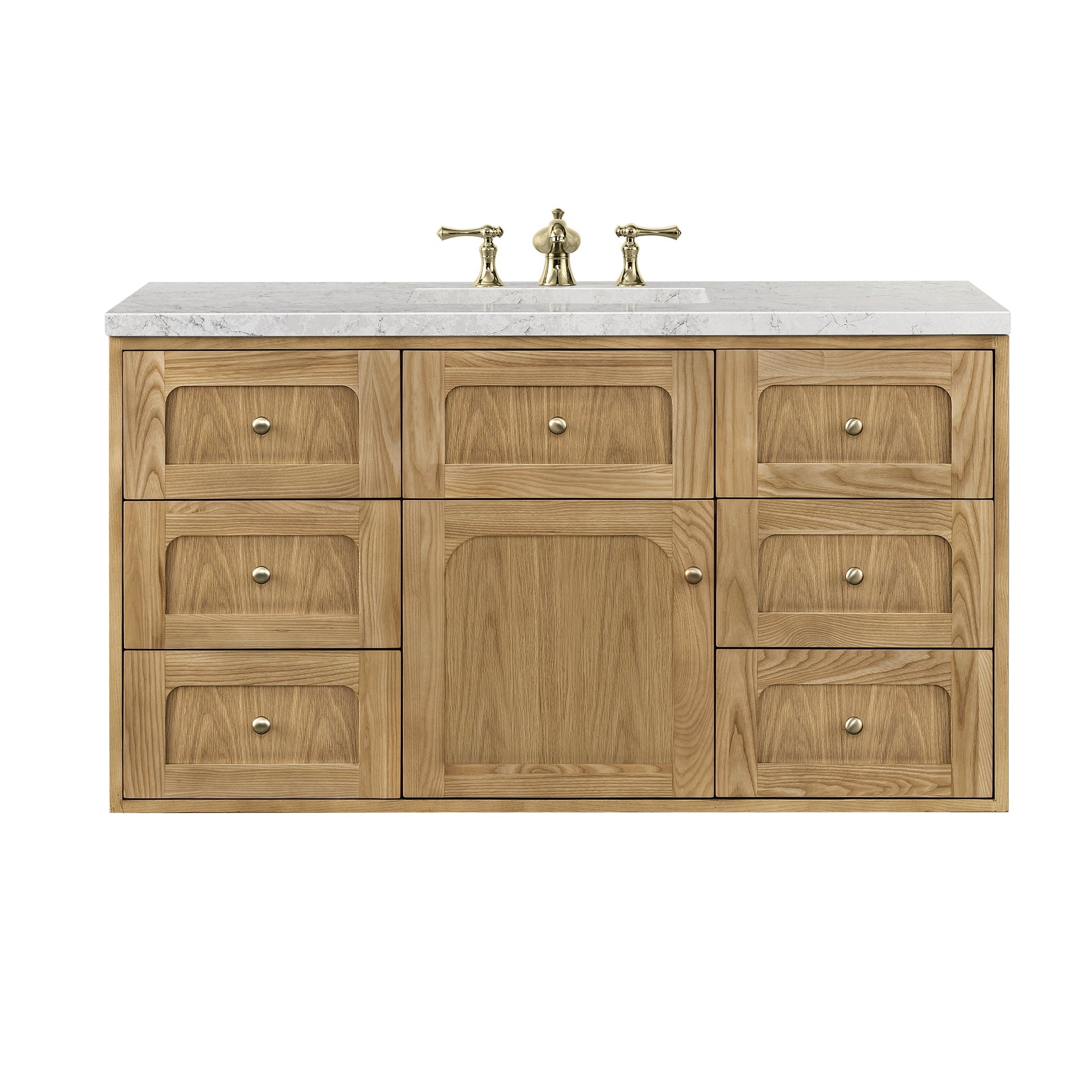 Light Natural Oak / Eternal Jasmine Pearl - 3 Faucet Holes