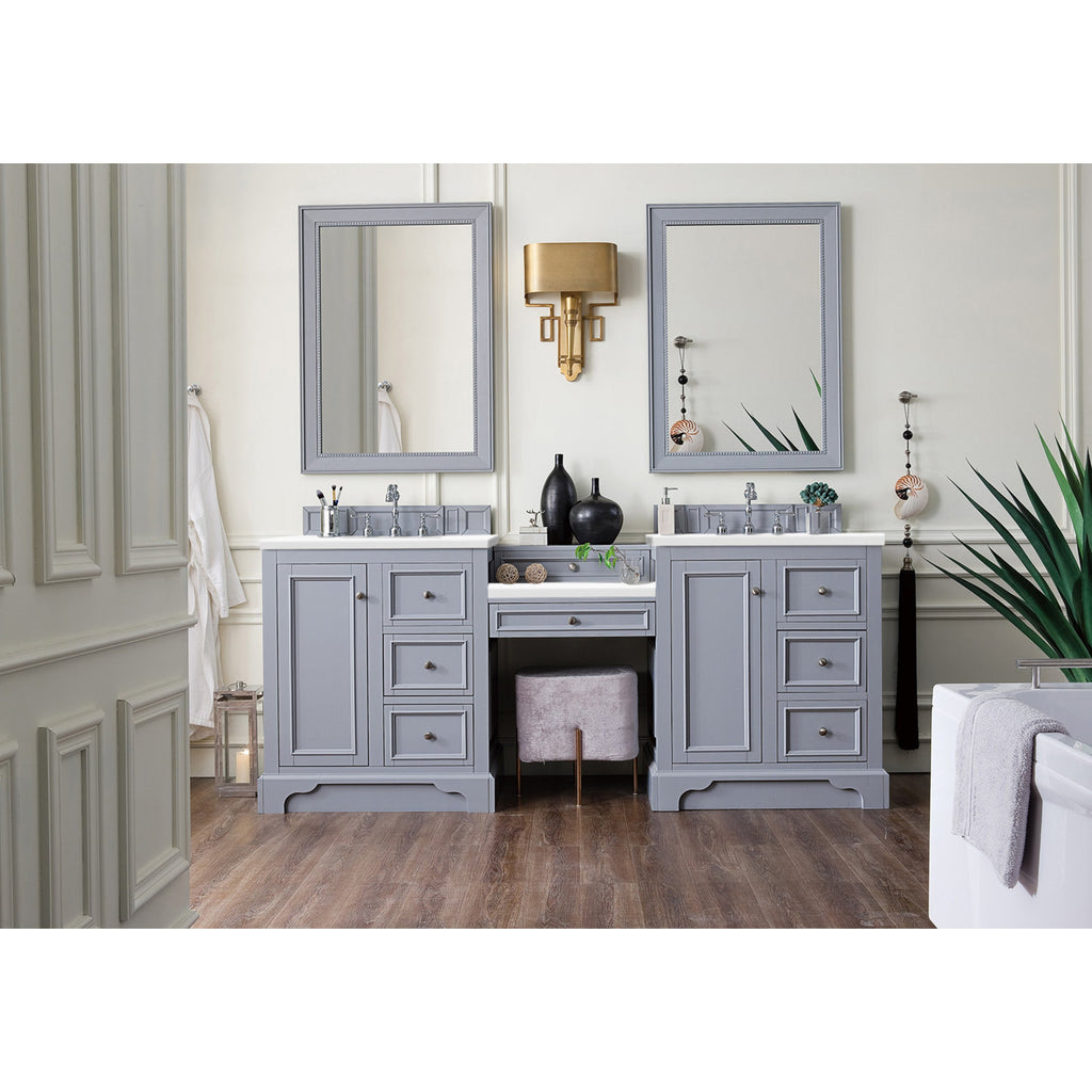 Silver Gray / White Zeus - 3 Faucet Holes
