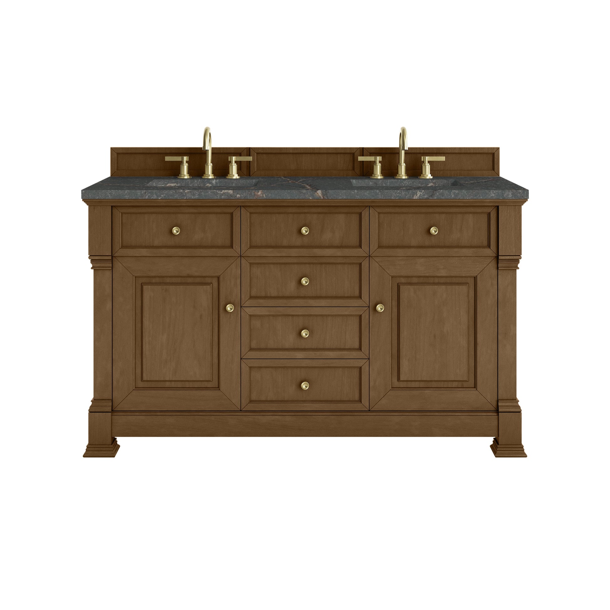 Honey Oak / Parisien Bleu - 3 Faucet Holes