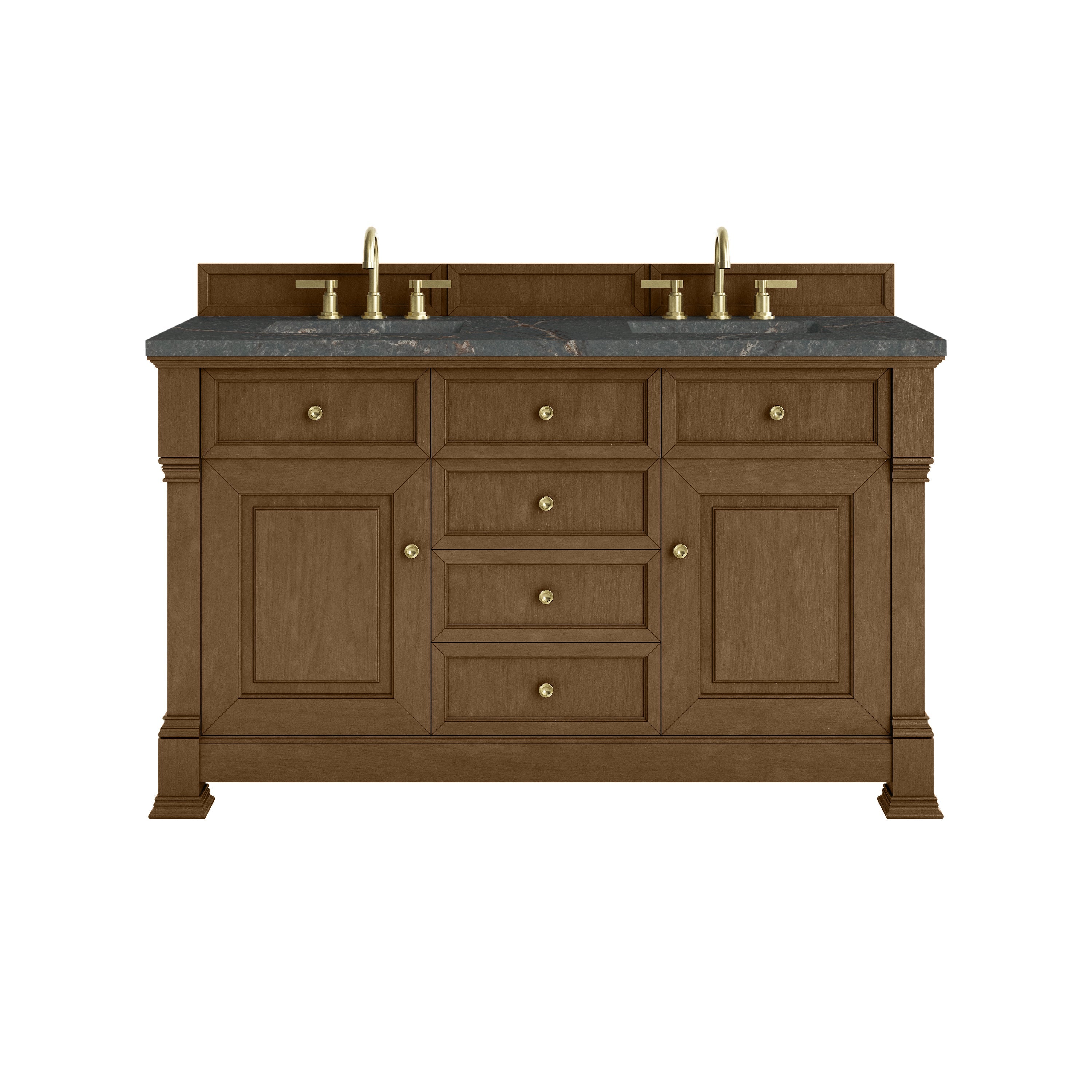Honey Oak / Parisien Bleu - 3 Faucet Holes