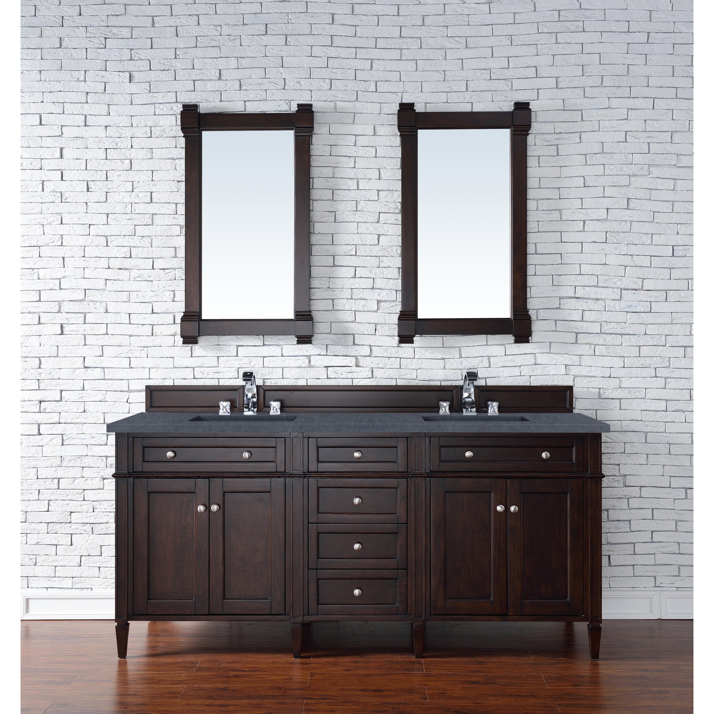 Burnished Mahogany / Charcoal Soapstone - 3 Faucet Holes