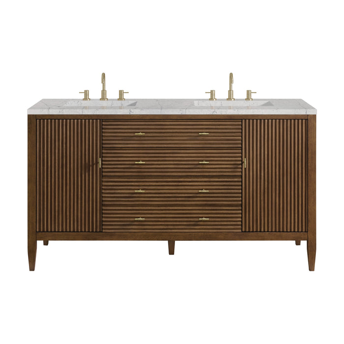 Mid-Century Walnut / Eternal Jasmine Pearl - 3 Faucet Holes