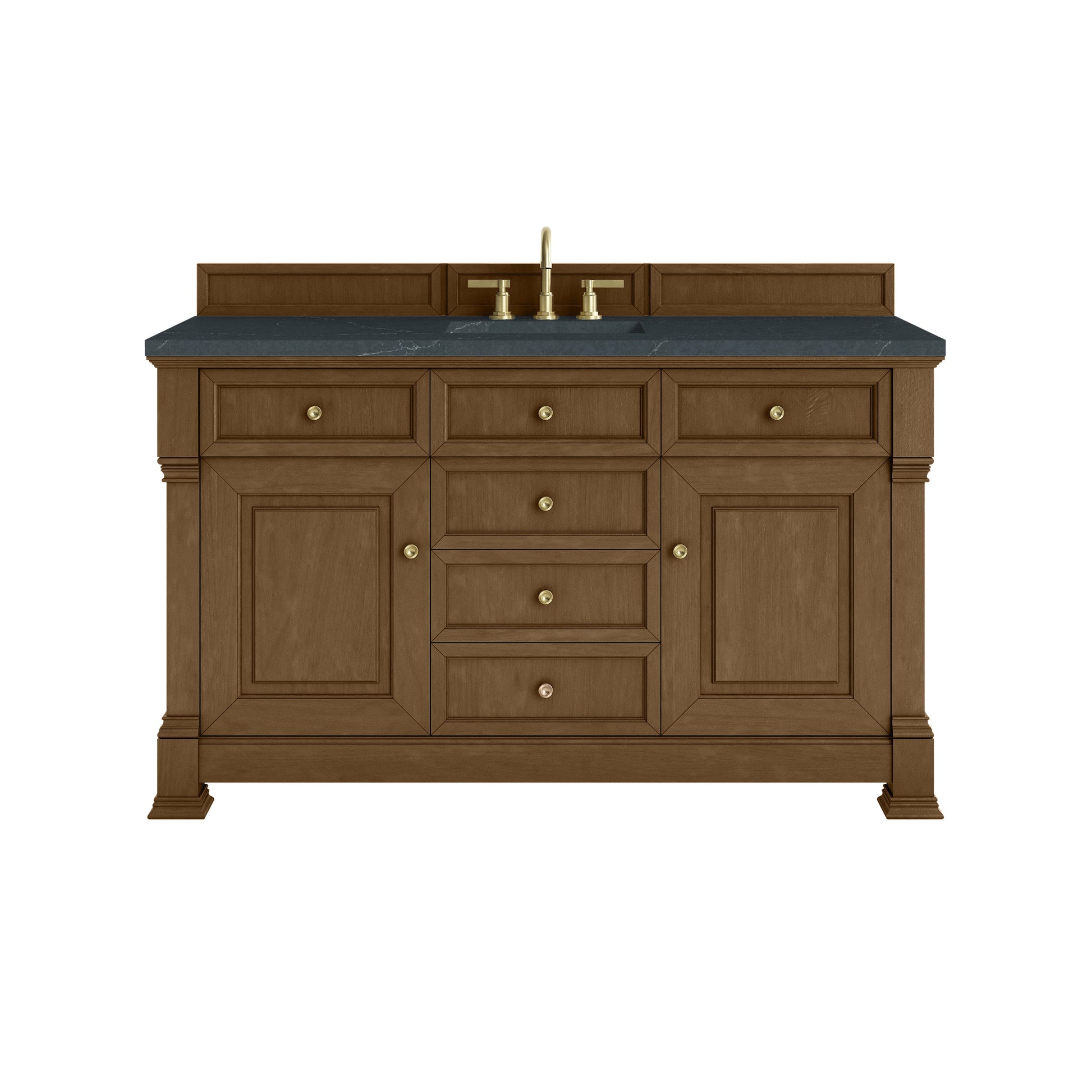 Honey Oak / Charcoal Soapstone - 3 Faucet Holes