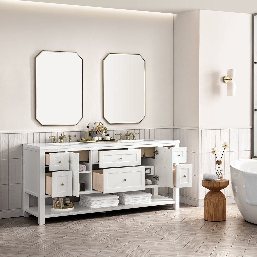 Bright White / White Zeus - 3 Faucet Holes