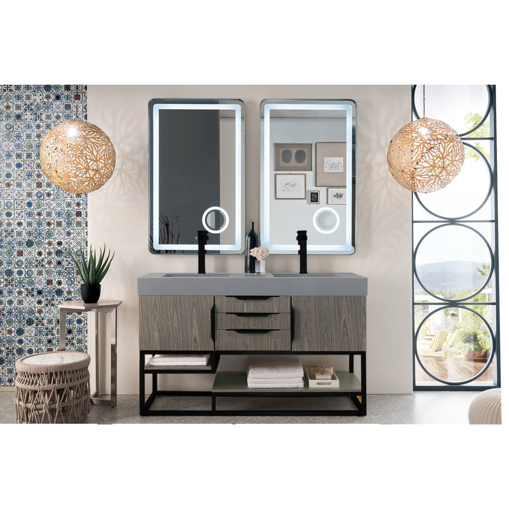 Ash Gray / Matte Black / Dusk Grey Glossy - 1 Faucet Hole