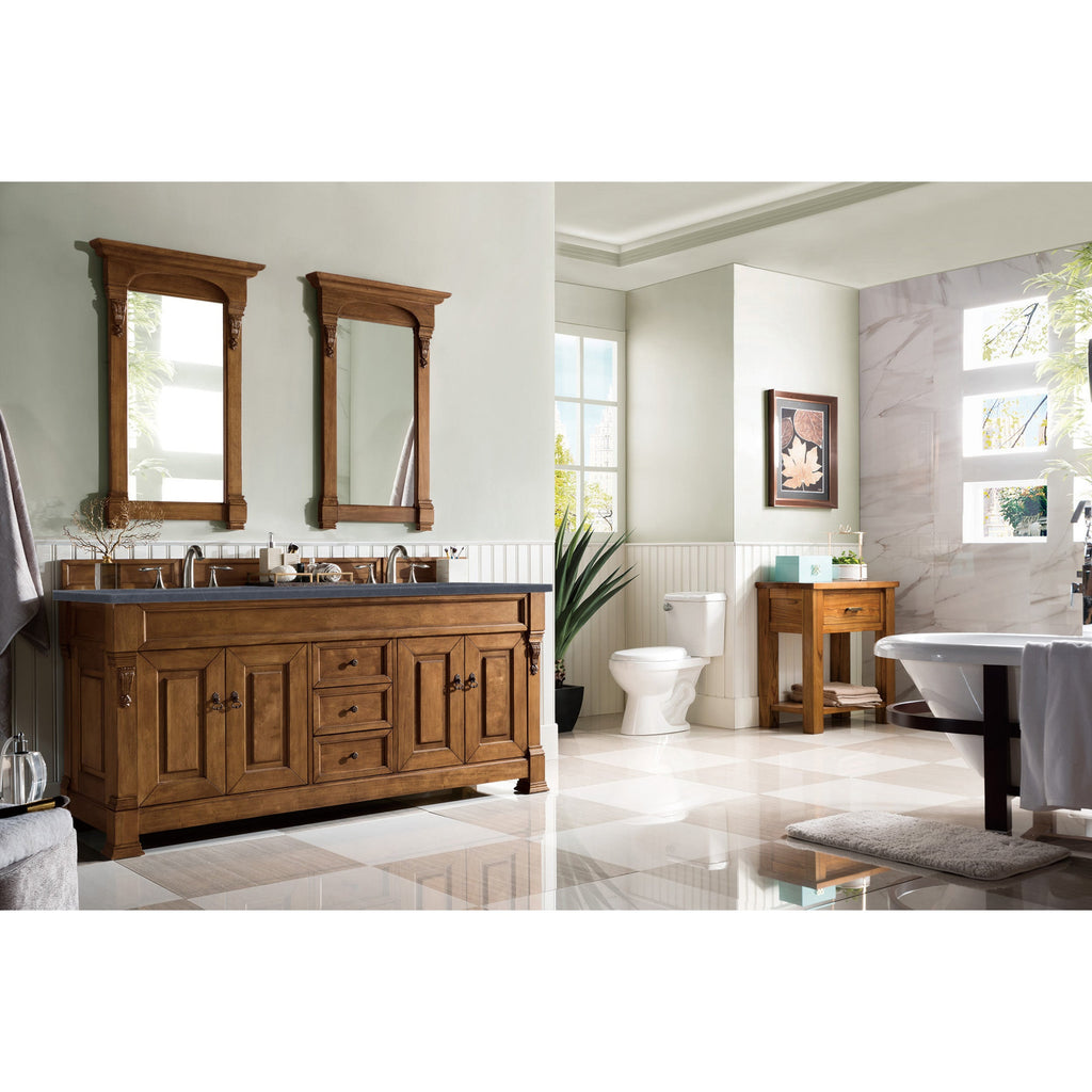Country Oak / Charcoal Soapstone - 3 Faucet Holes