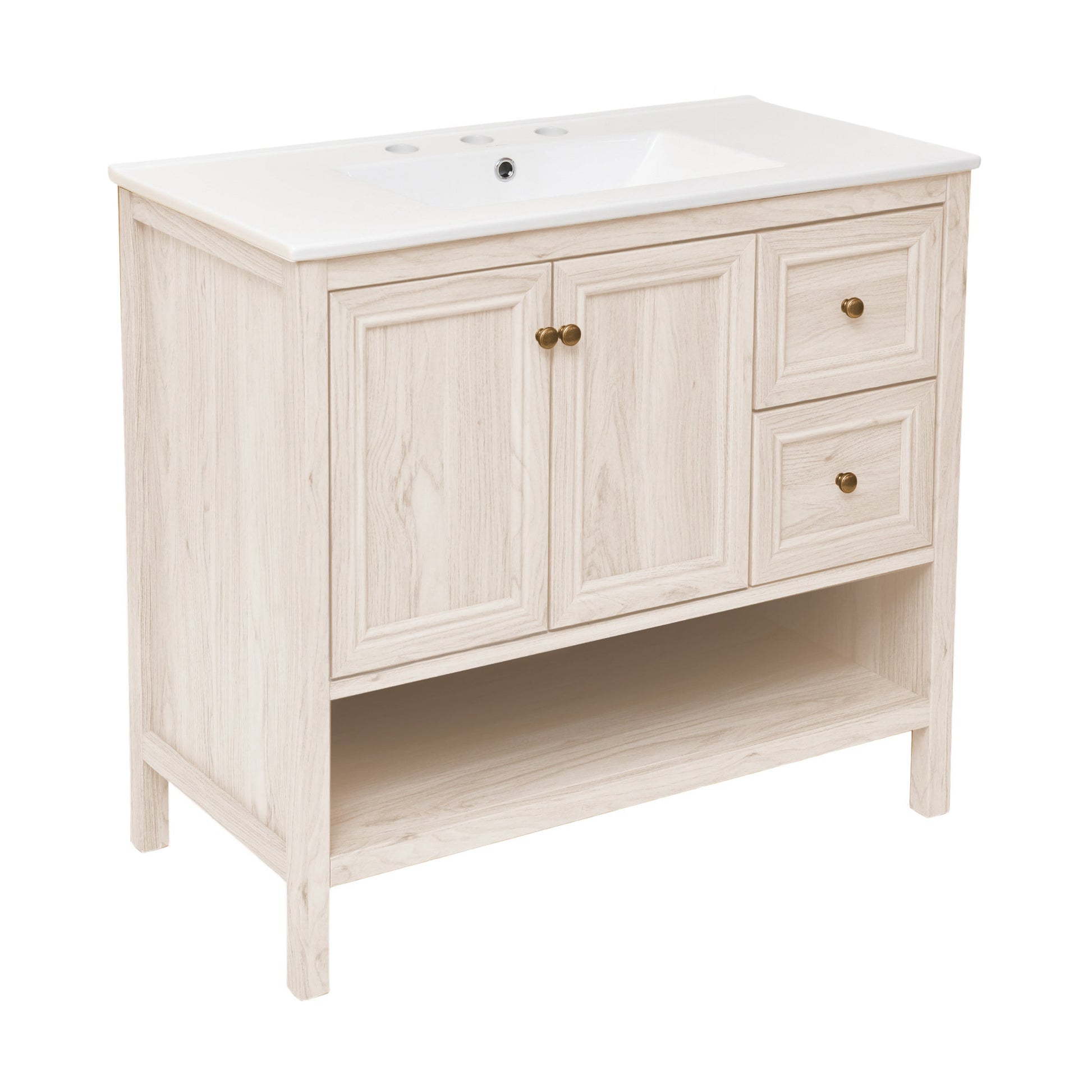White Oak / White / 3-Hole