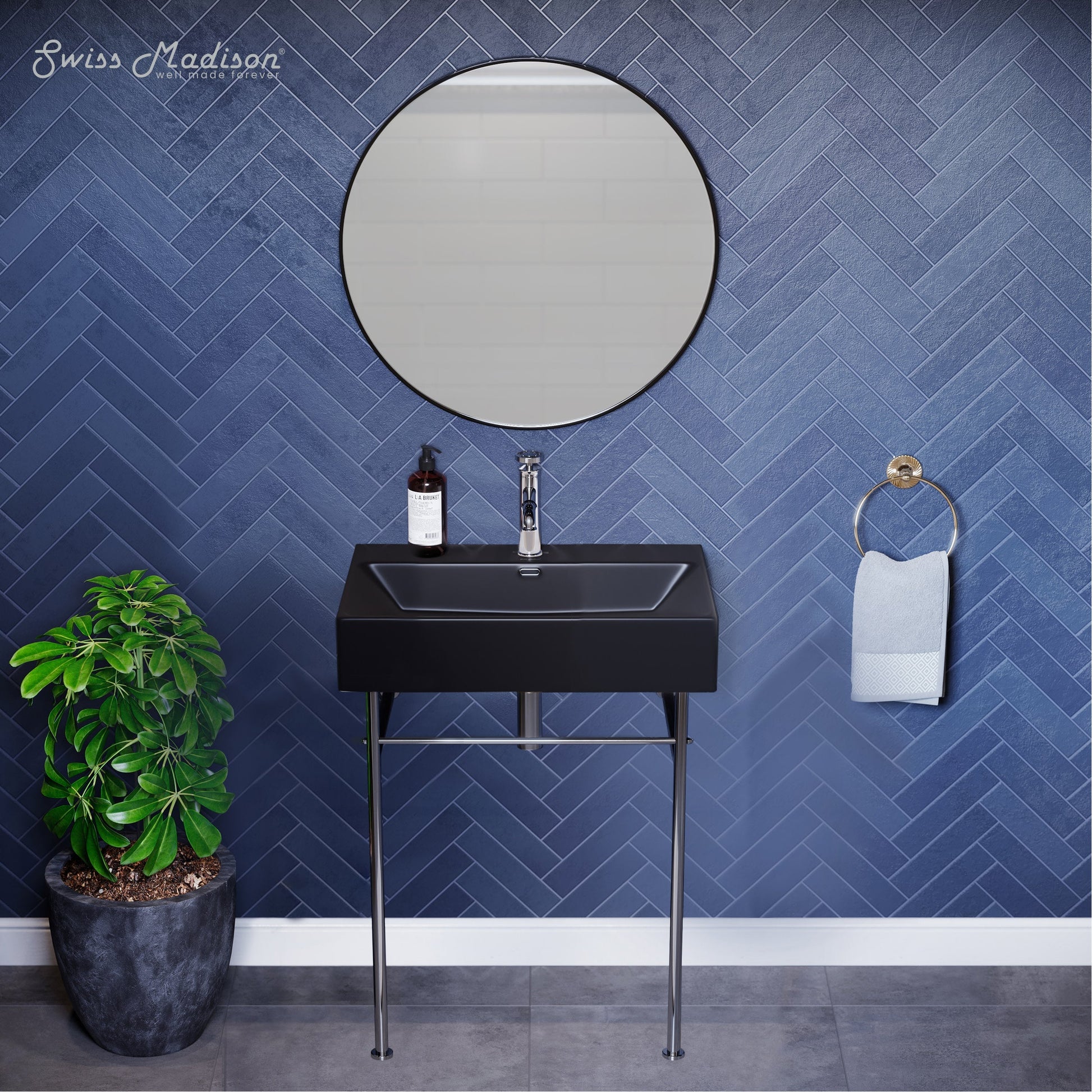 Chrome / Matte Black / 1-Hole