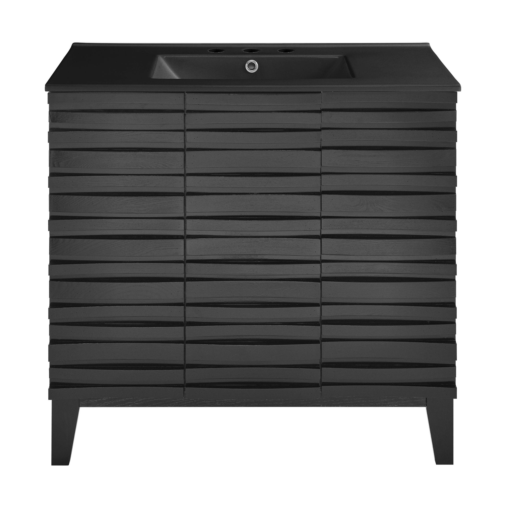 Black Oak / Matte Black / 3-Hole