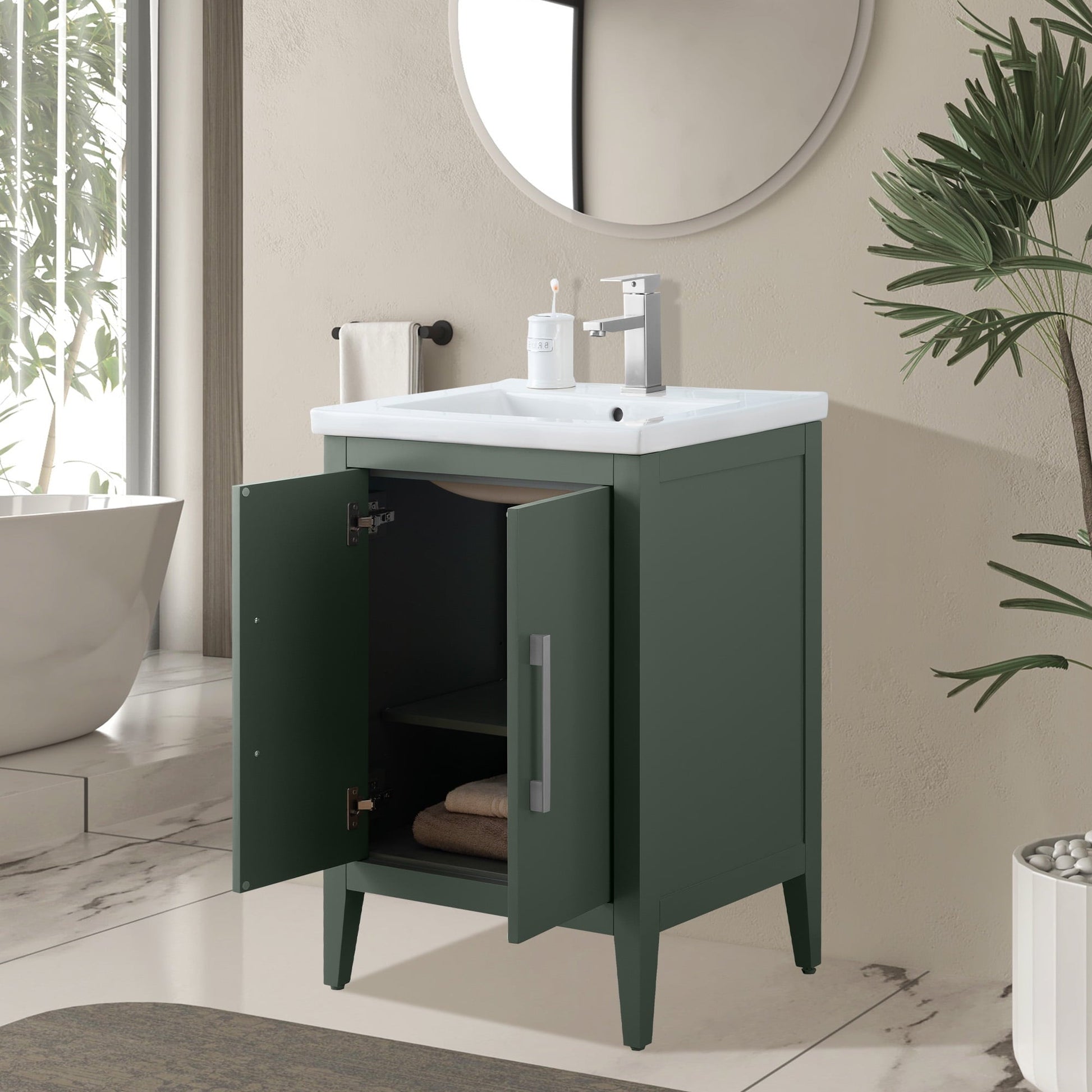 Vintage Green / Brushed Nickel