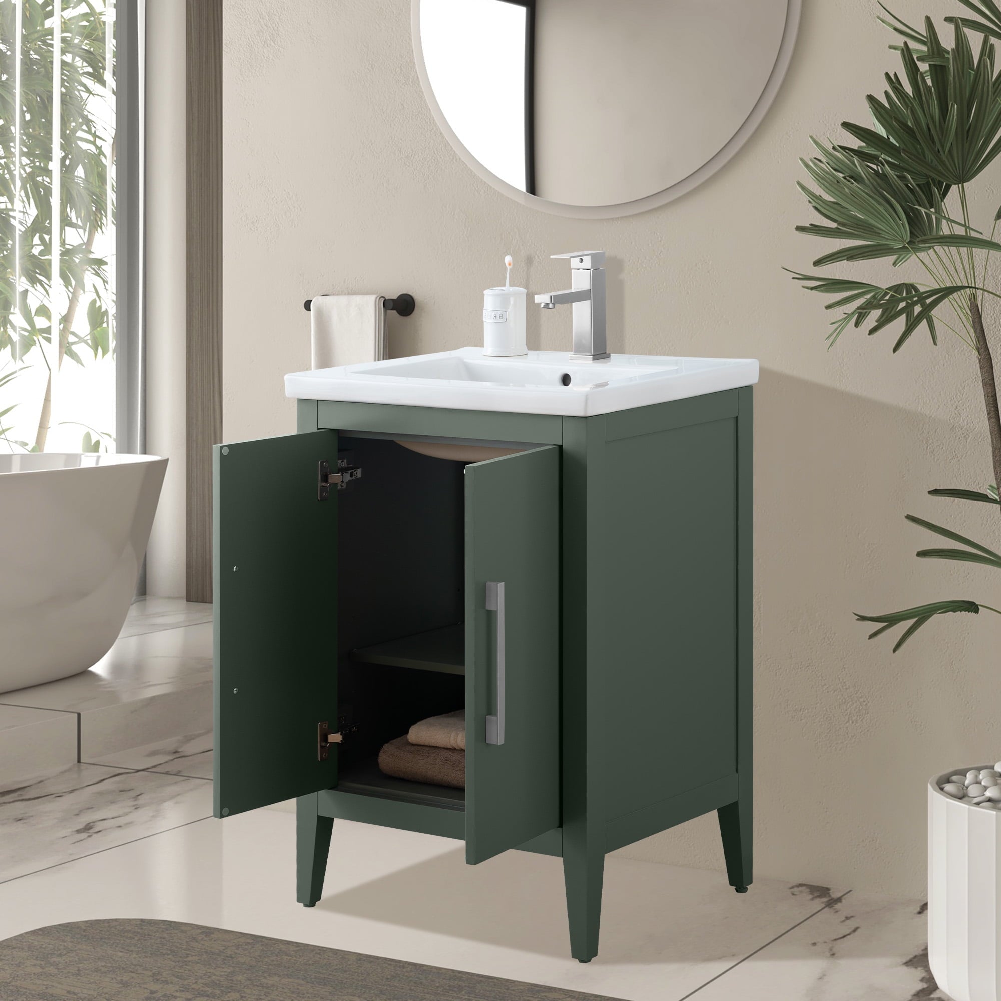 Vintage Green / Brushed Nickel