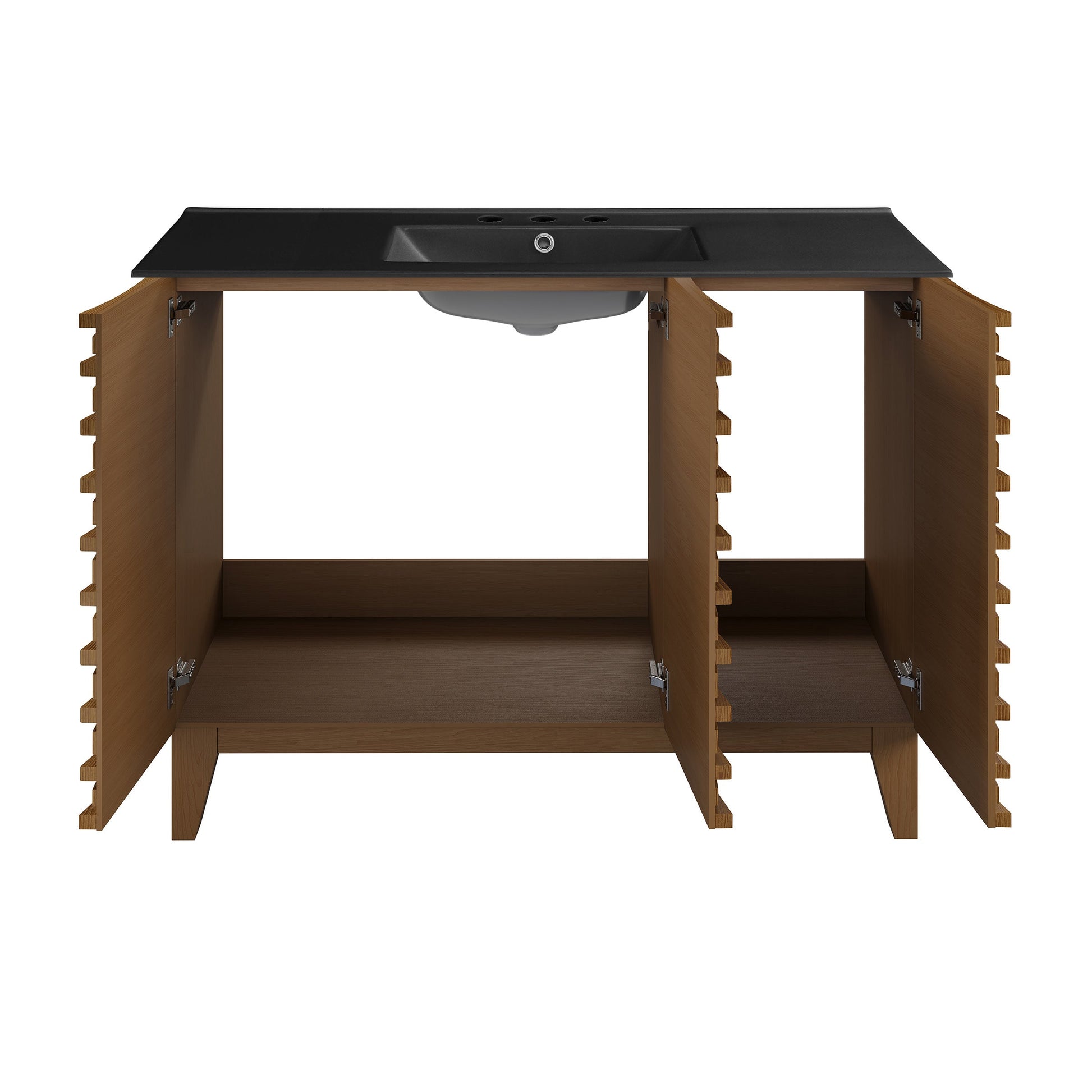 Brown Oak / Matte Black / 3-Hole