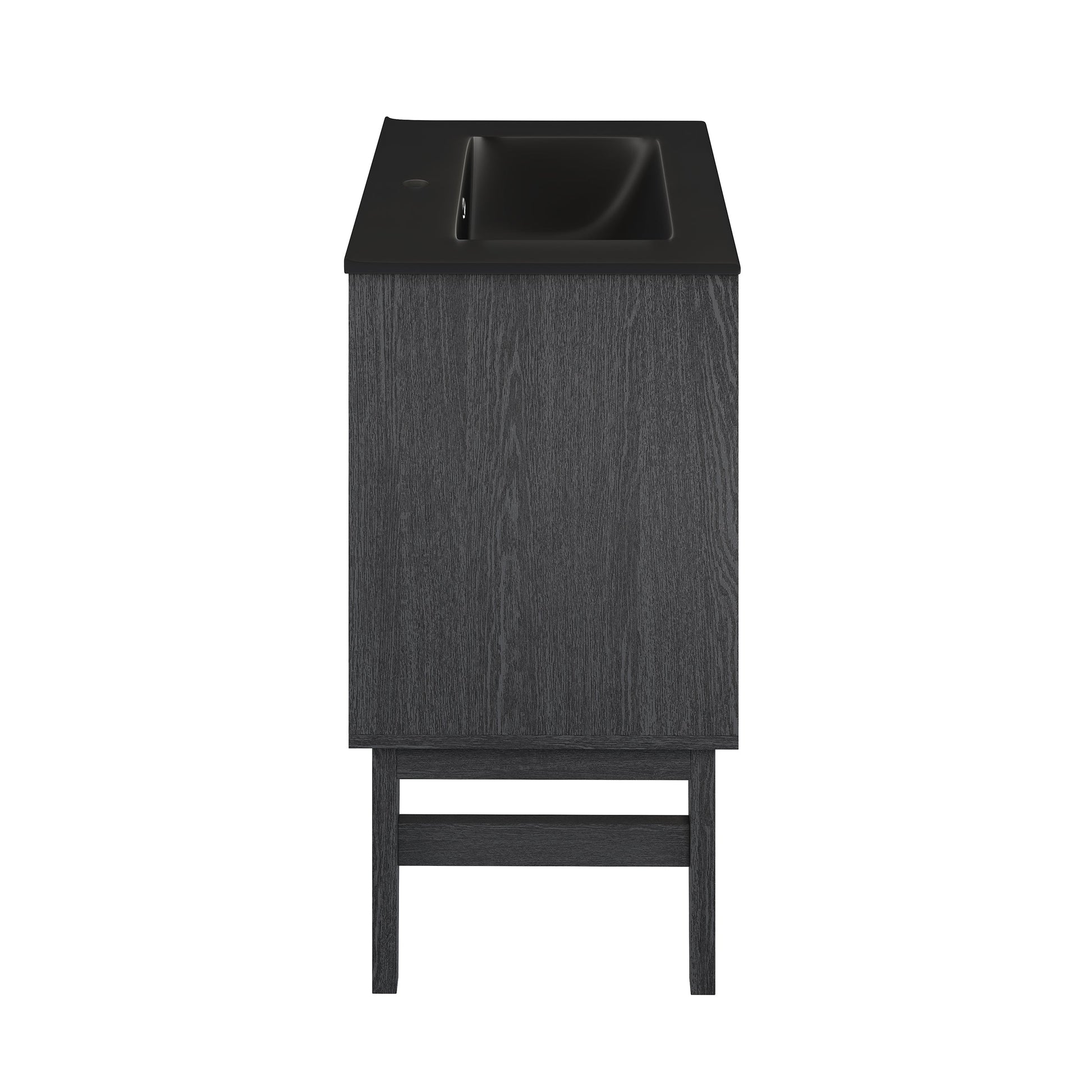 Black Oak / Matte Black / 1-Hole