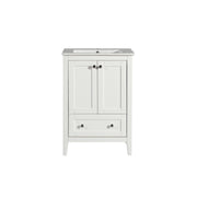 White / White / 1-Hole