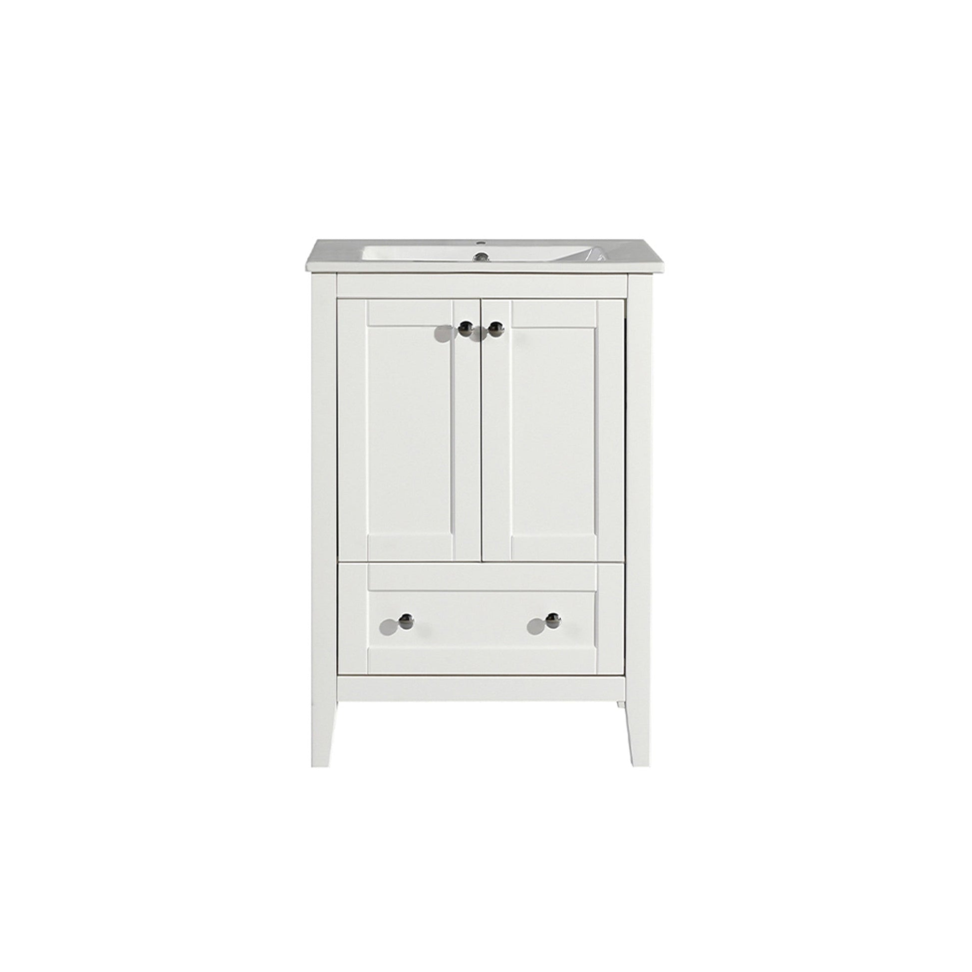 White / White / 1-Hole