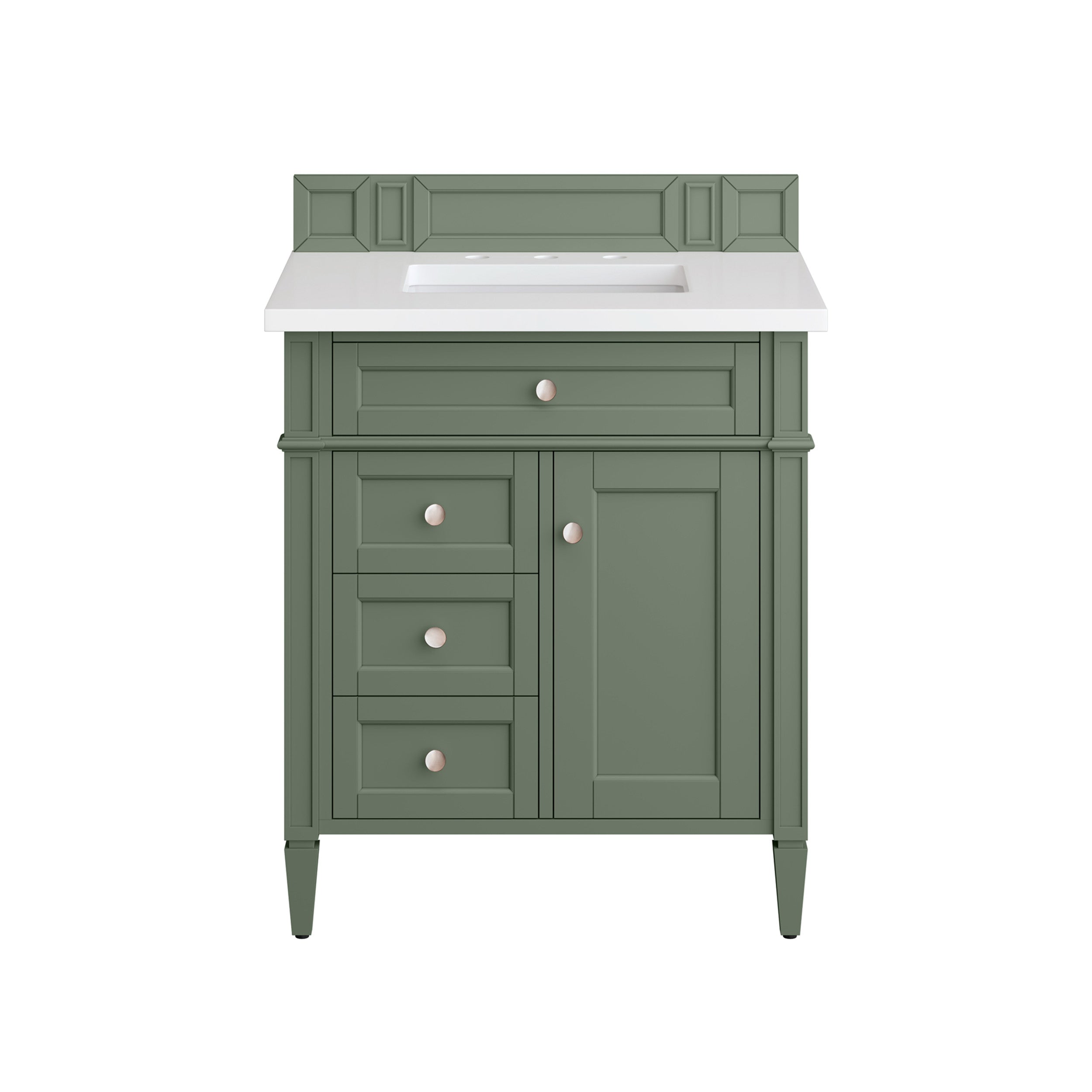 Smokey Celadon / White Zeus - 3 Faucet Holes
