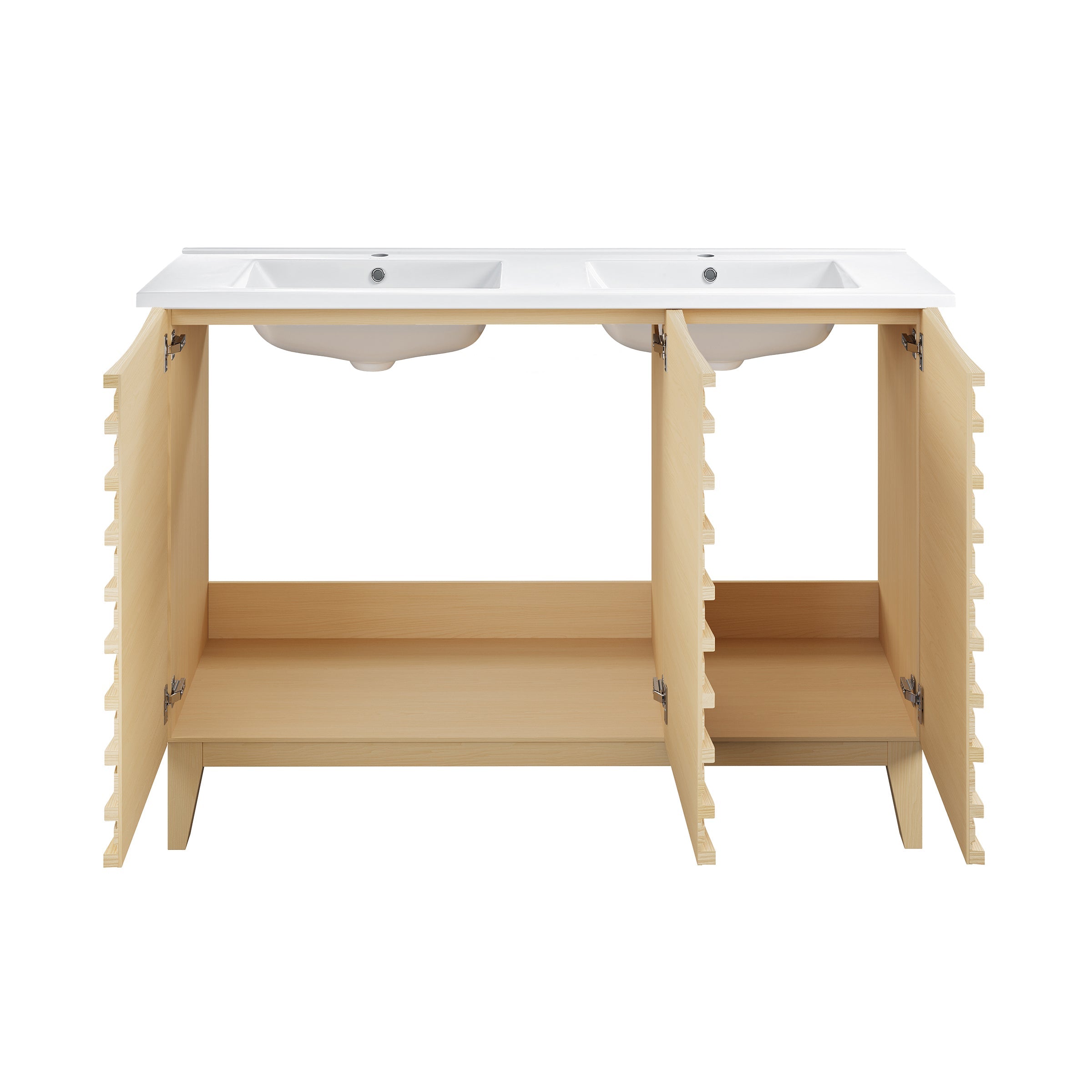 Natural Oak / Glossy White / 1-Hole