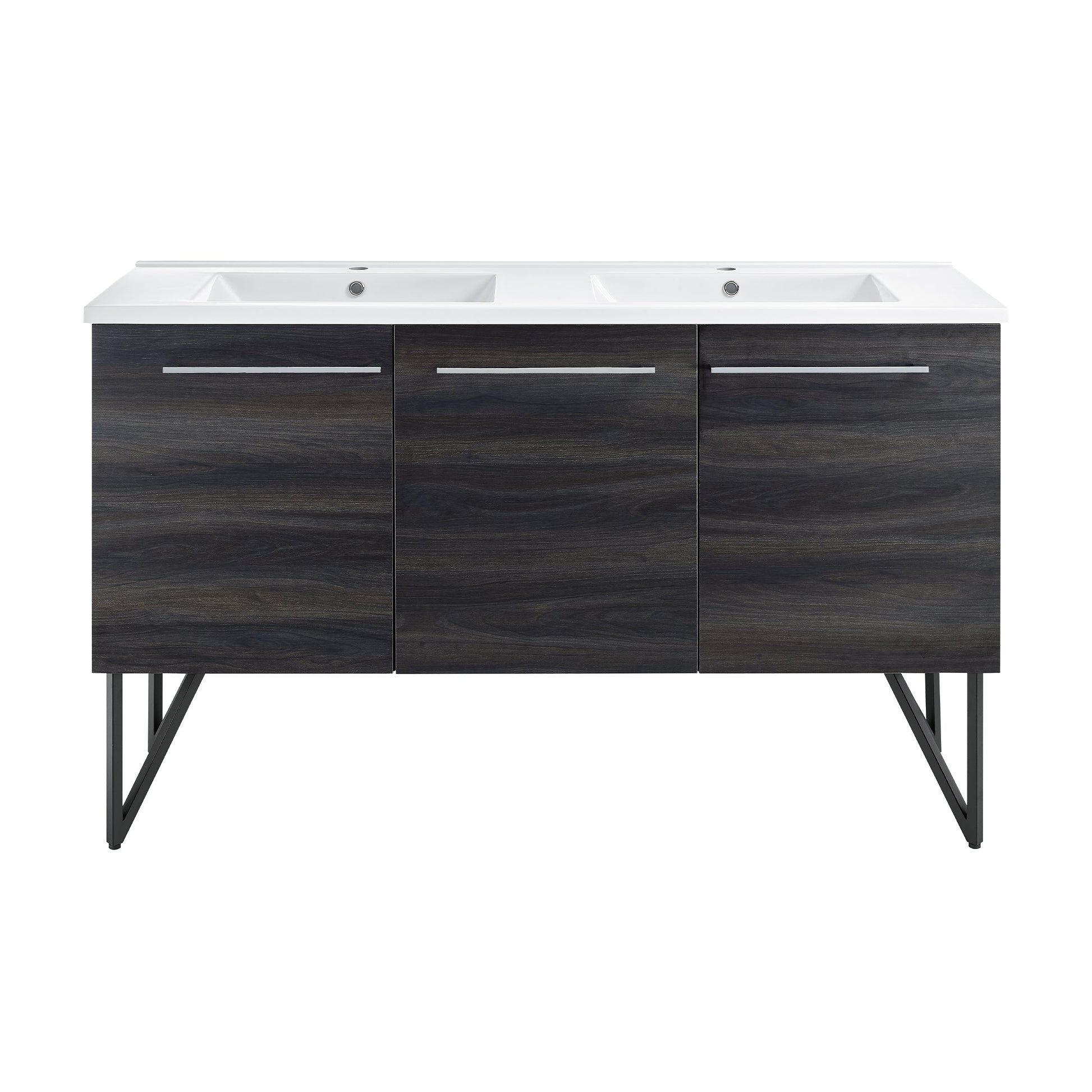 Black Walnut / White / 1-Hole
