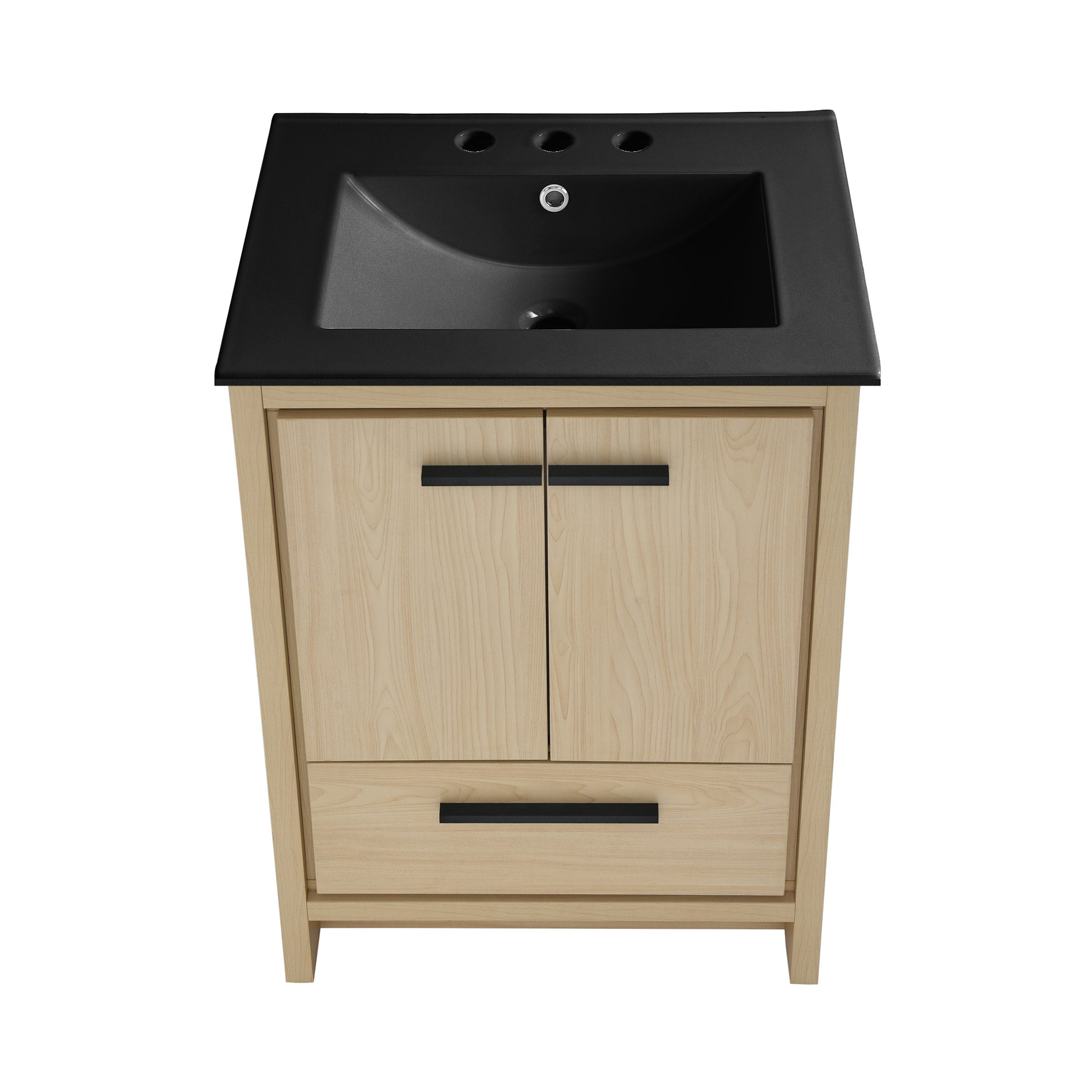 Natural Oak / Matte Black / 3-Hole