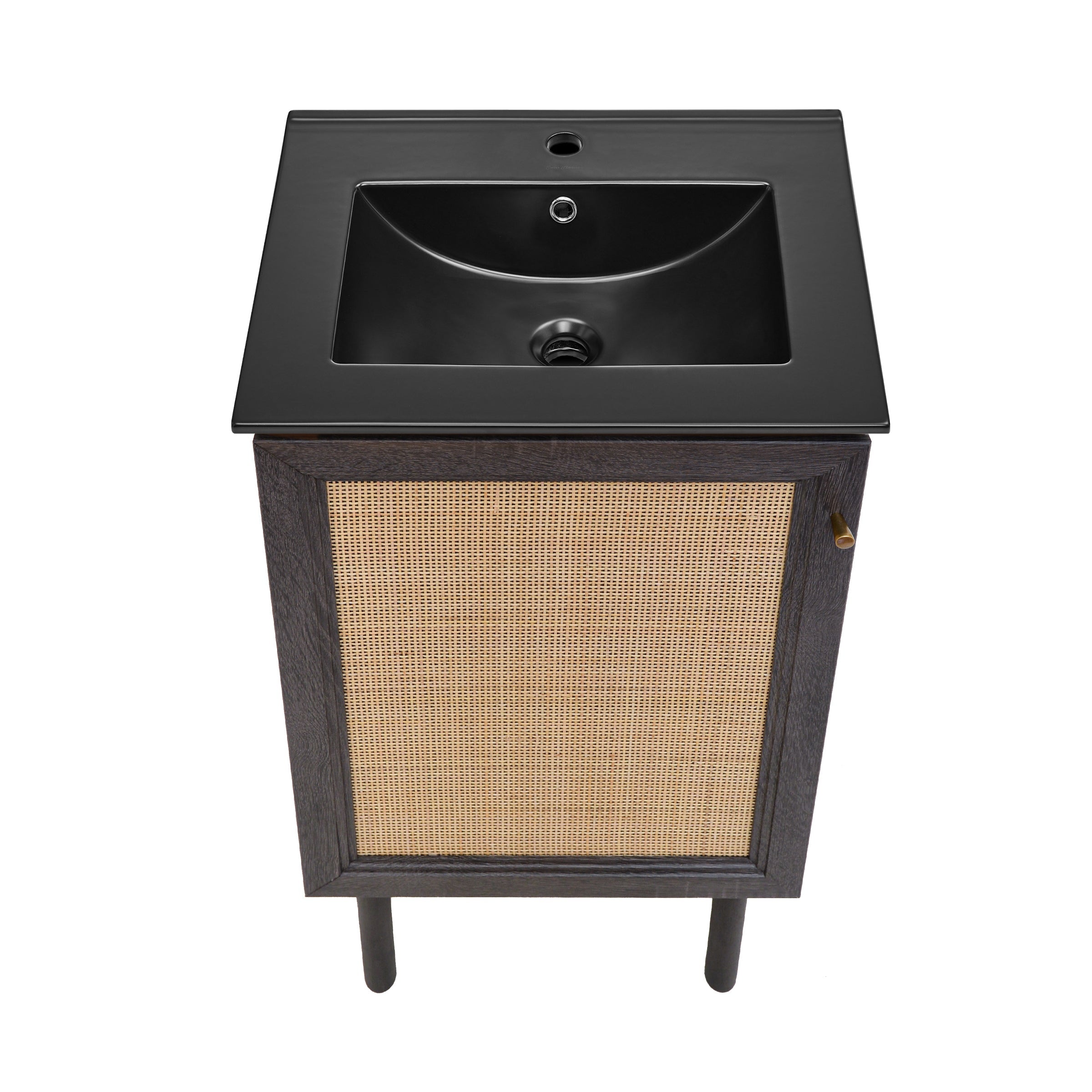 Black Oak / Matte Black / 1-Hole