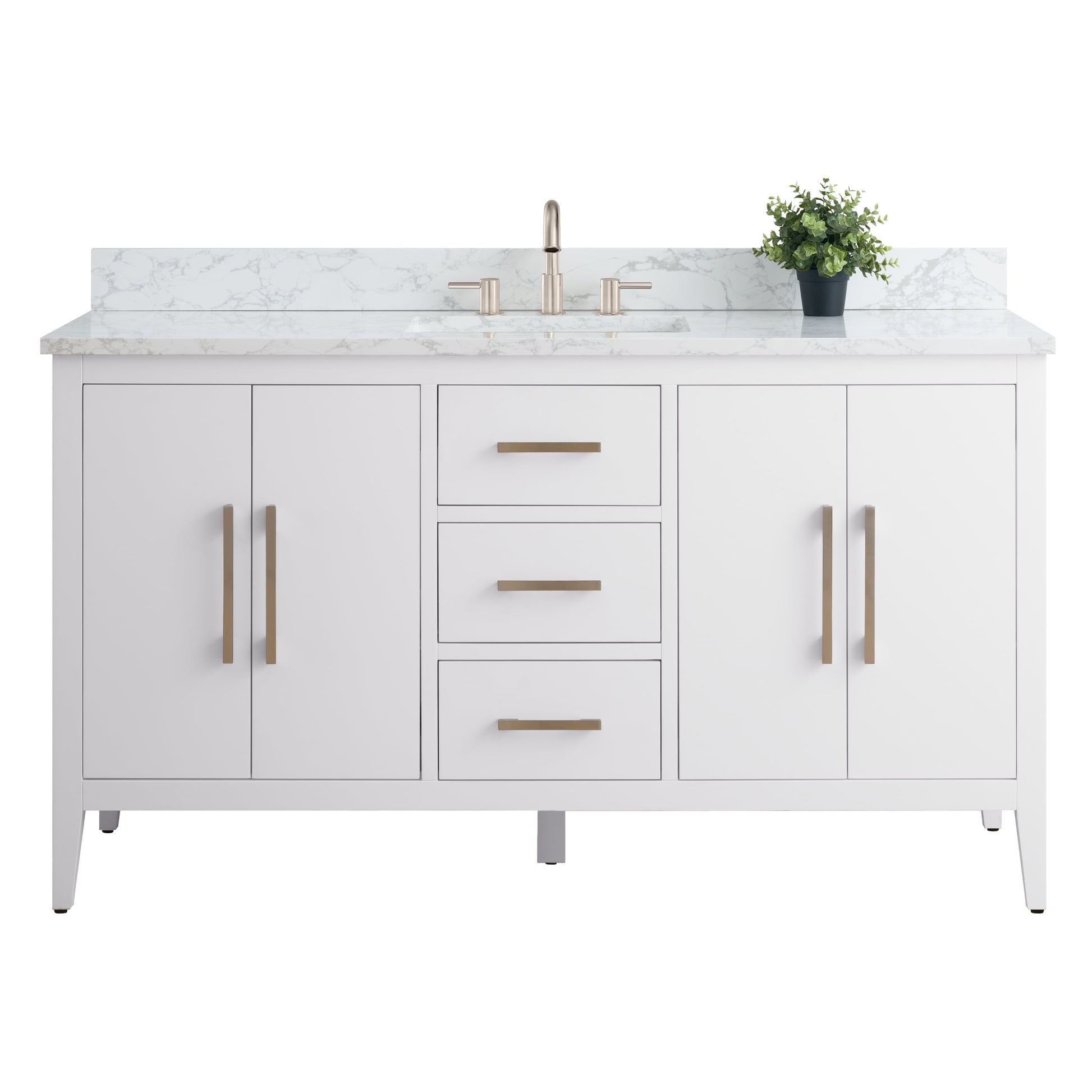 White / Brushed Nickel