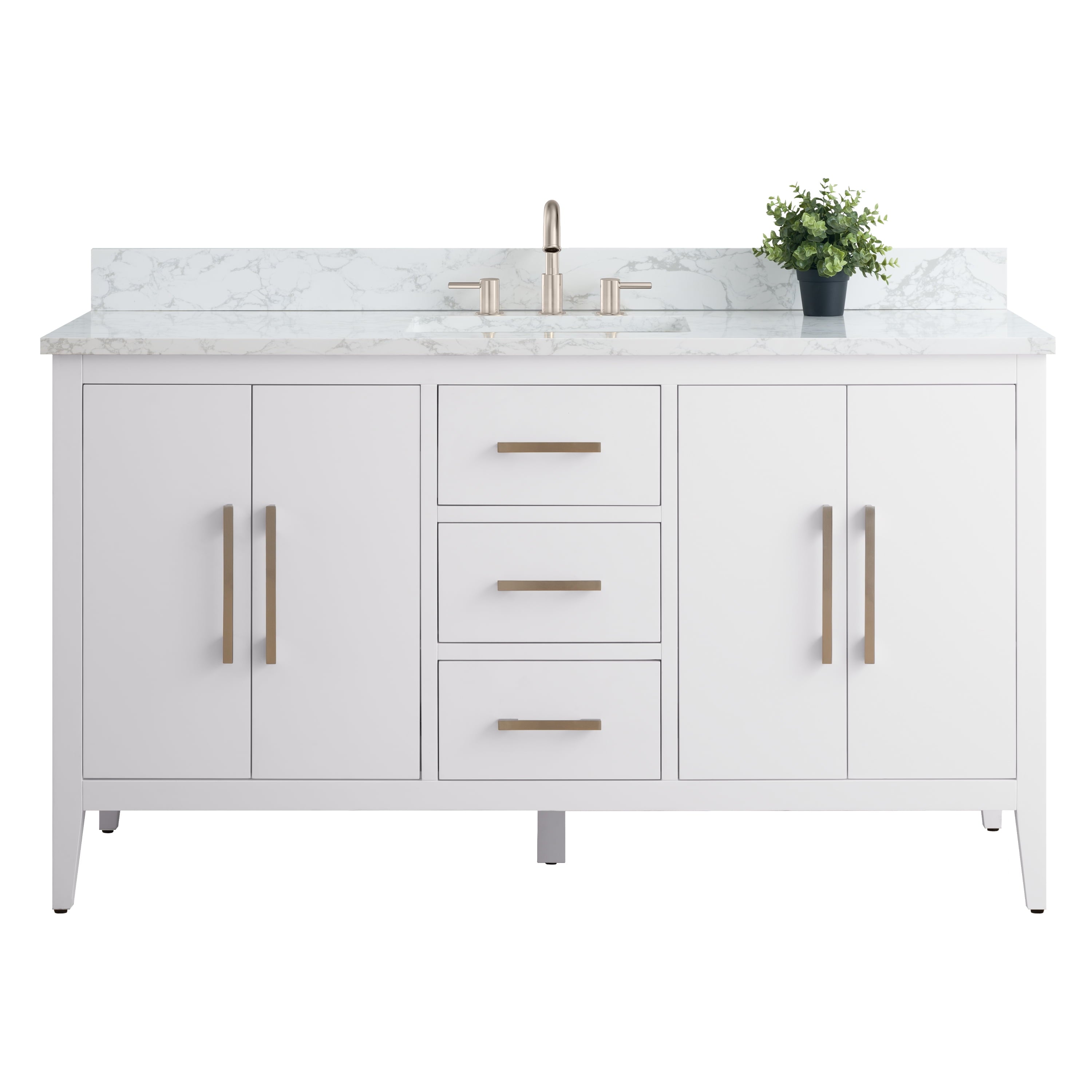White / Brushed Nickel