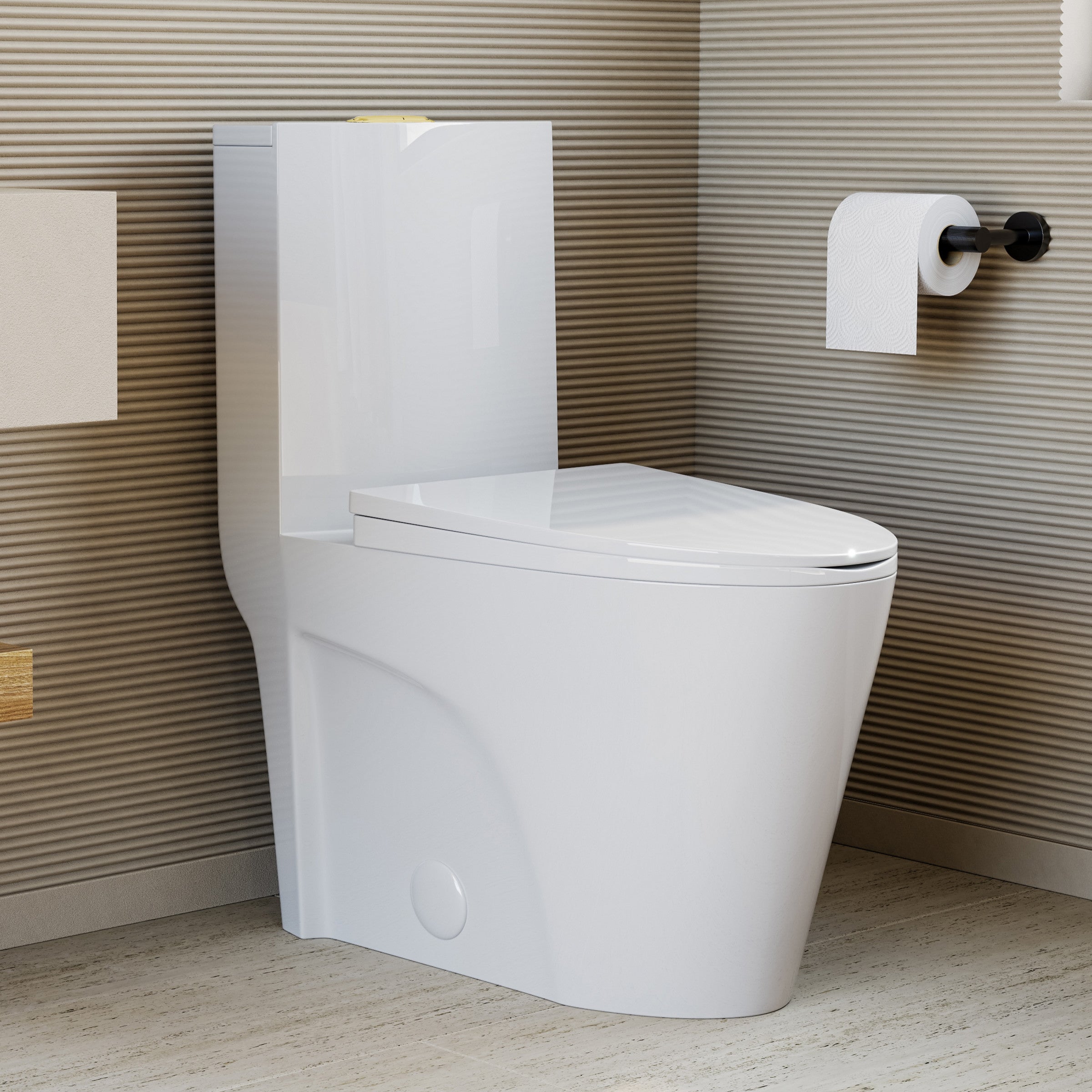 Glossy White / Dual - Top / Gold