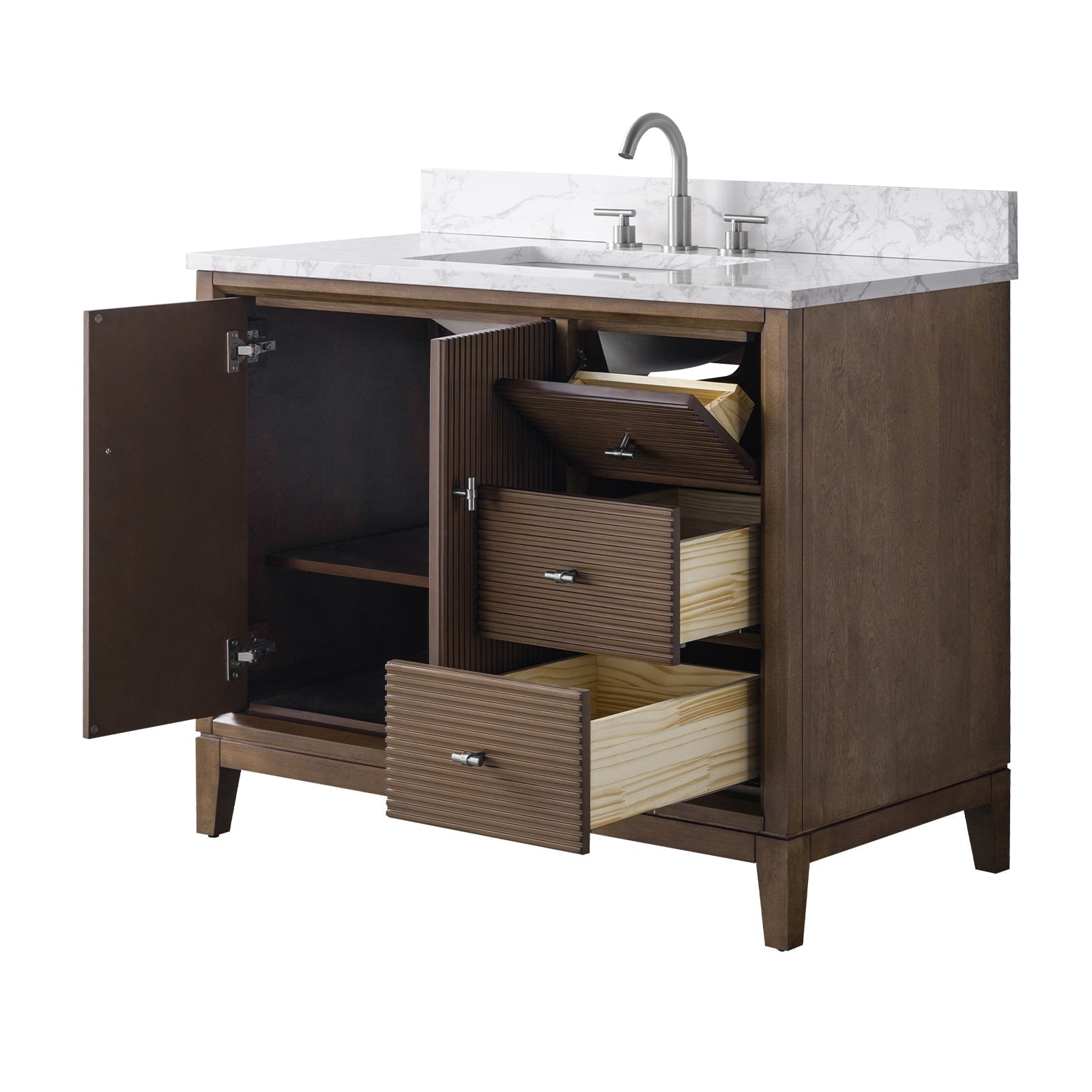 Linear Walnut / Brushed Nickel