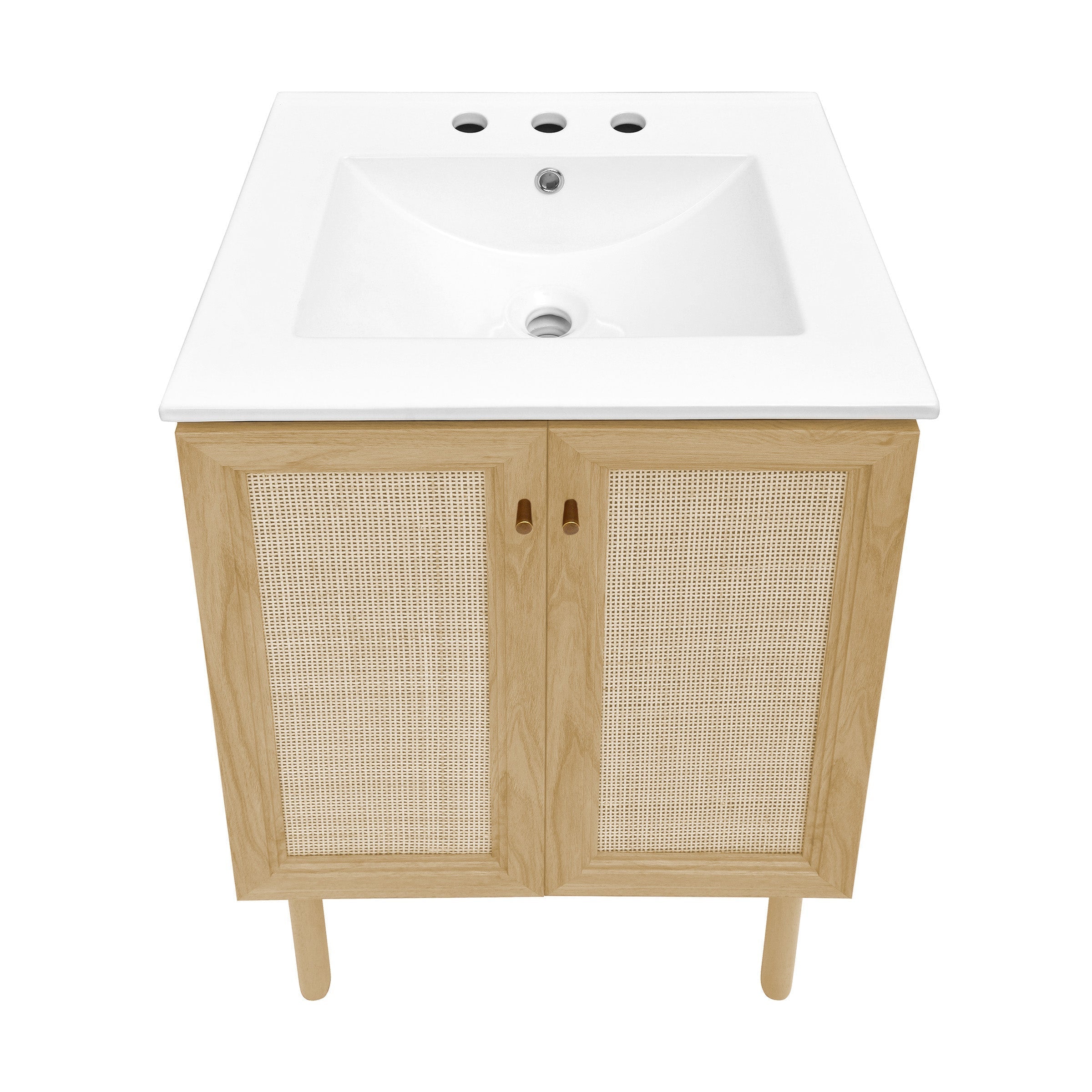 Natural Oak / White / 3-Hole
