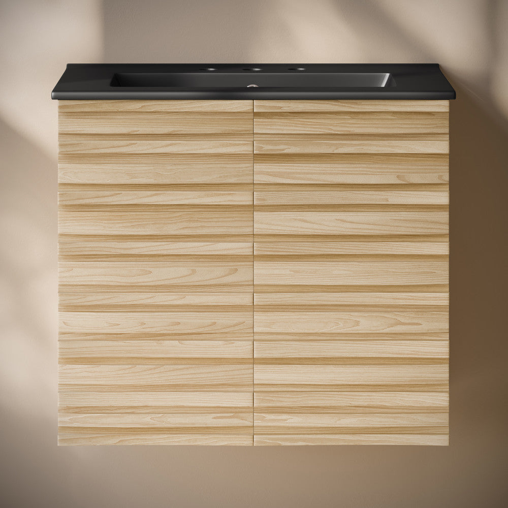 Natural Oak / Black / 3-Hole Wide