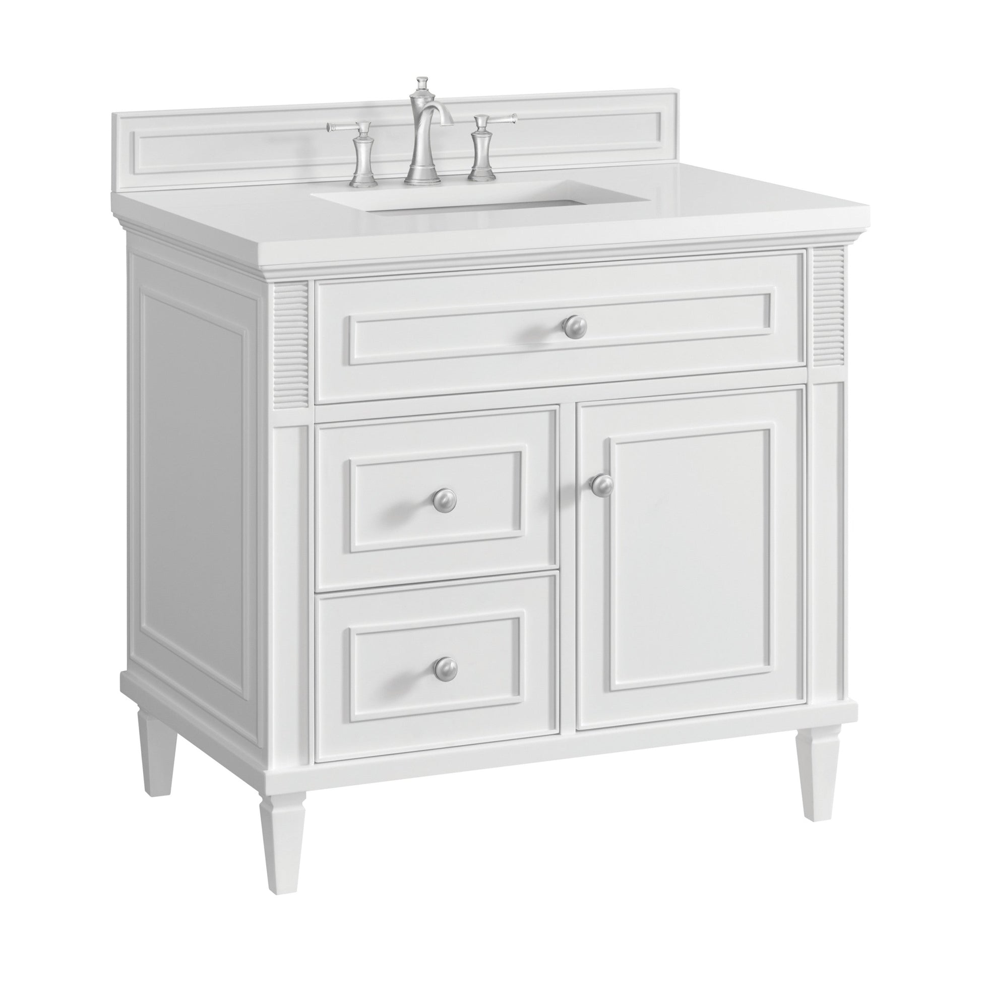 Bright White / No Countertop