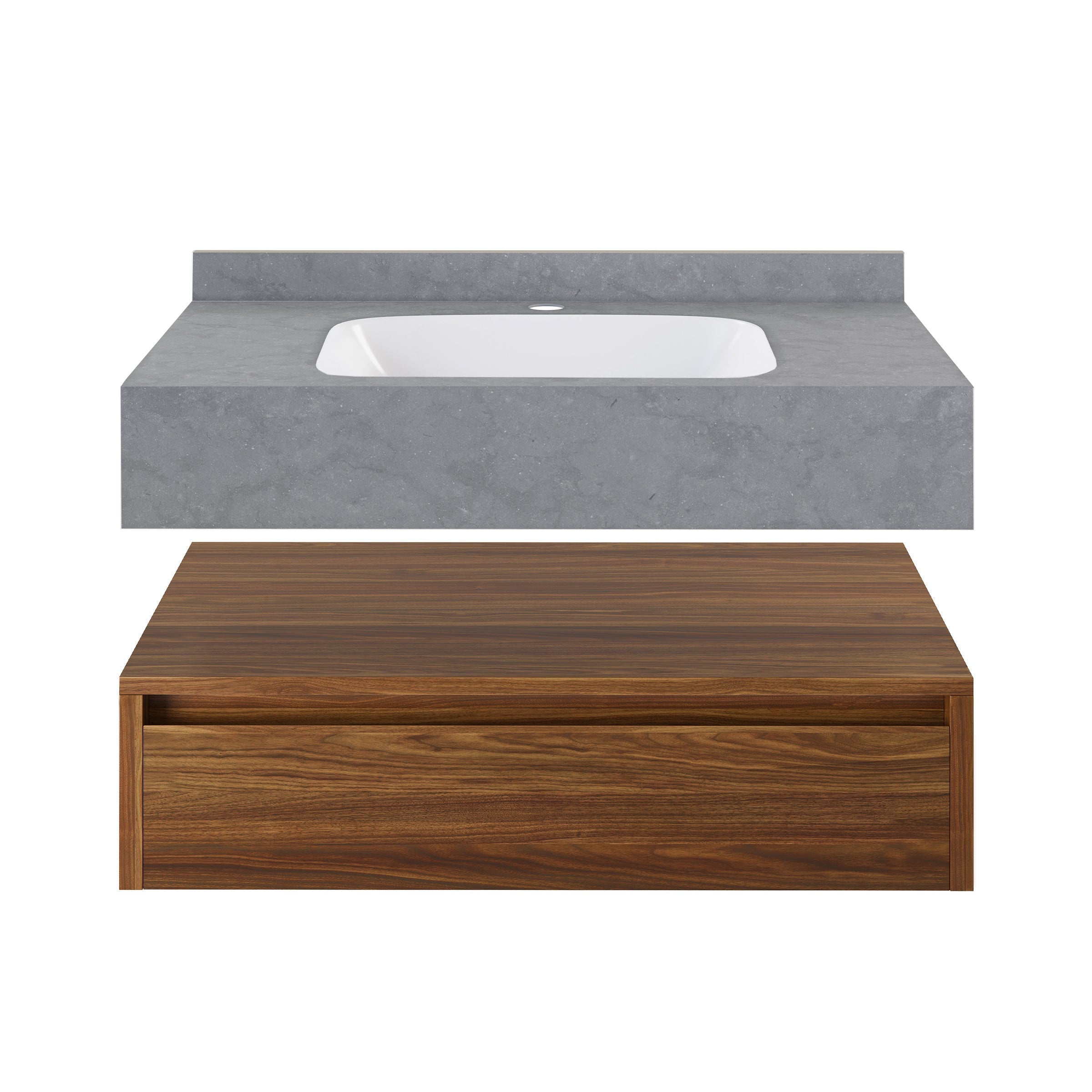 Brown Oak / Charcoal Gray