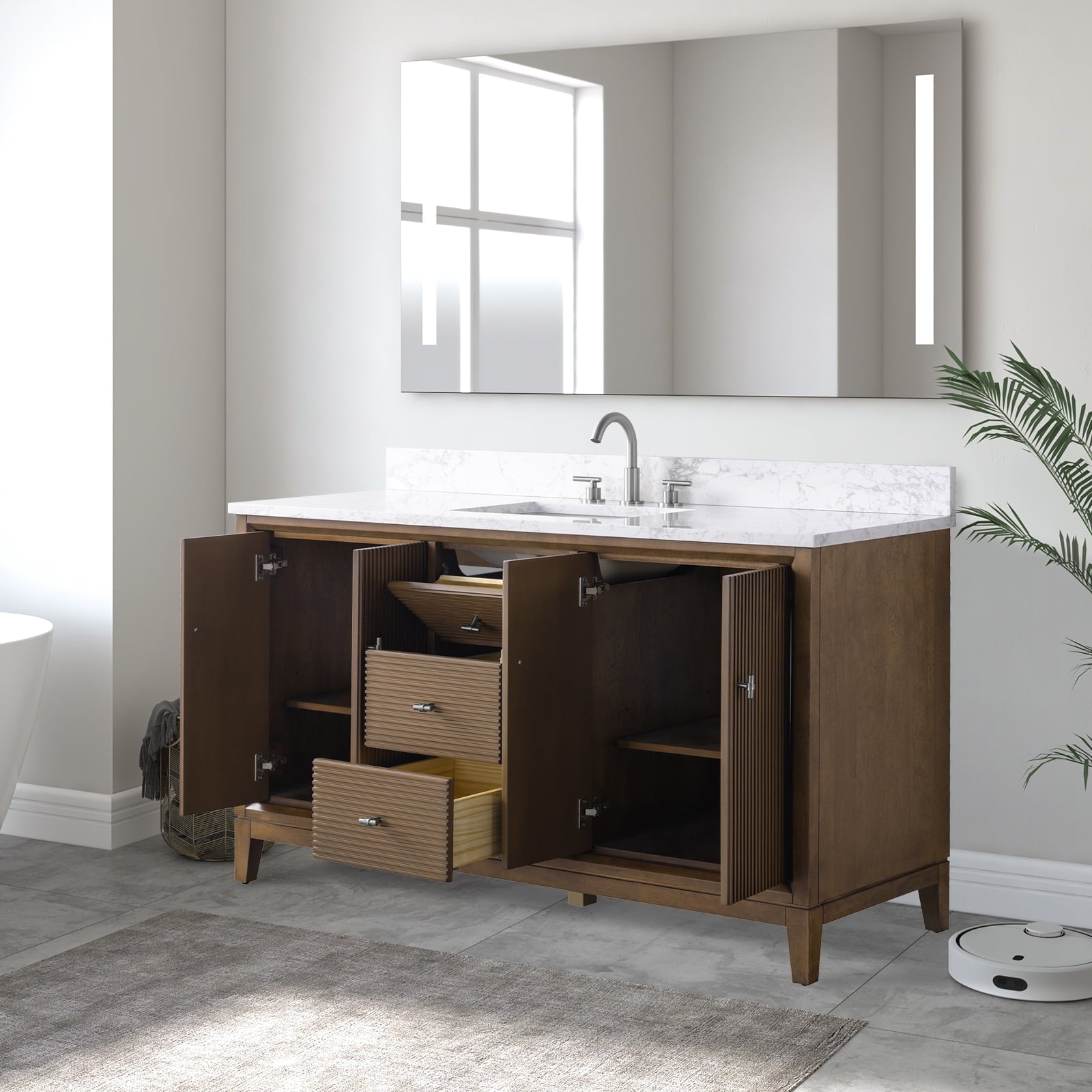 Linear Walnut / Brushed Nickel