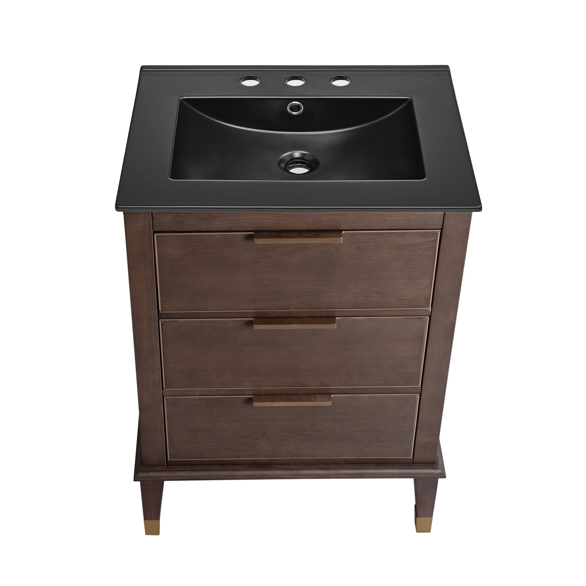 Brown Oak / Matte Black / 3-Hole