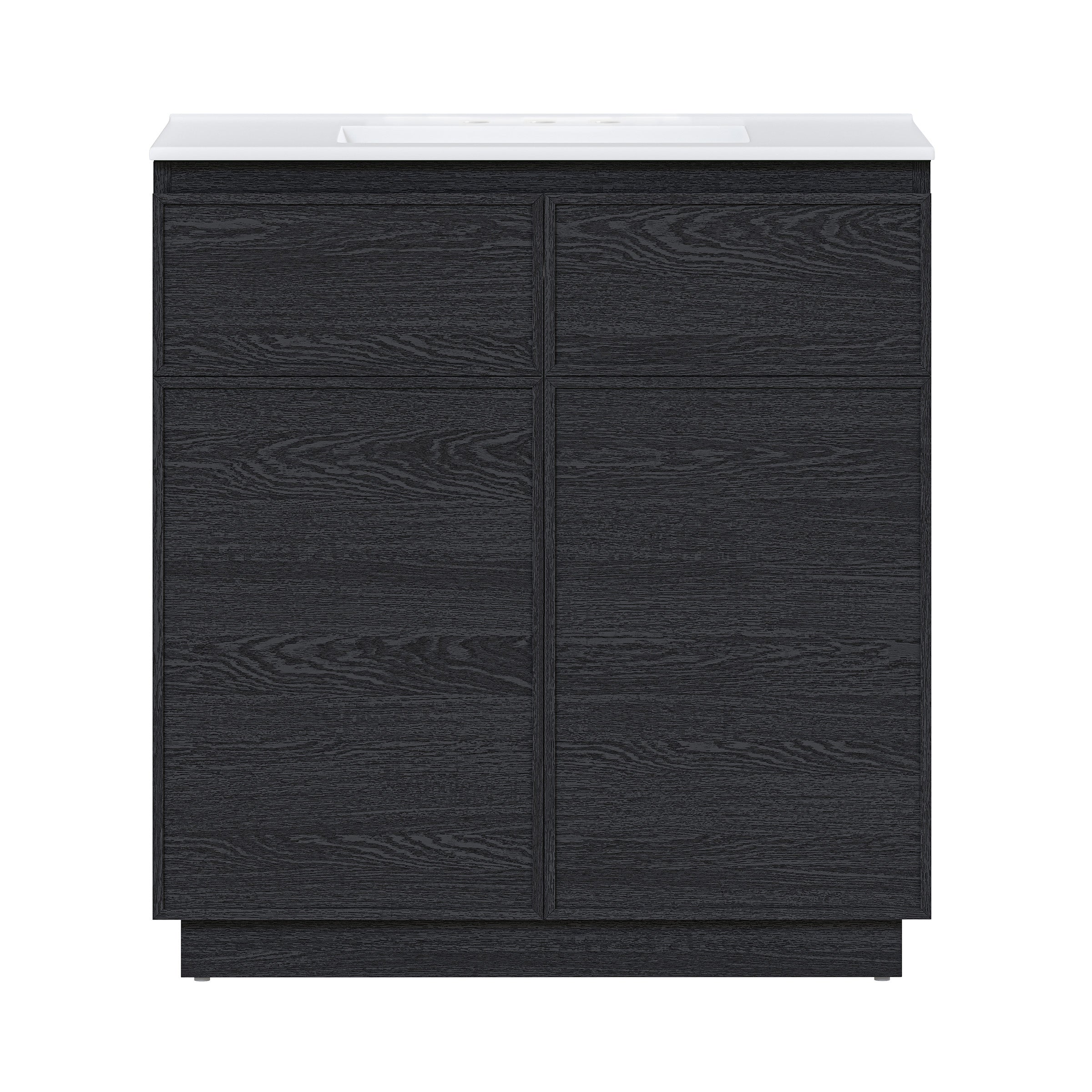 Black Oak / White / 3-Hole