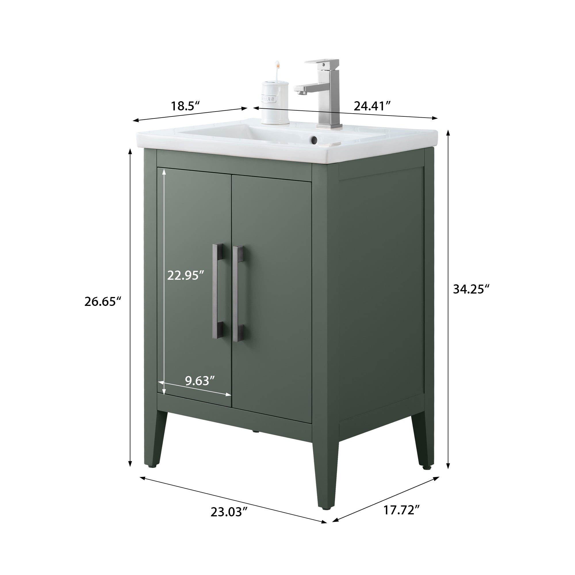Vintage Green / Brushed Nickel