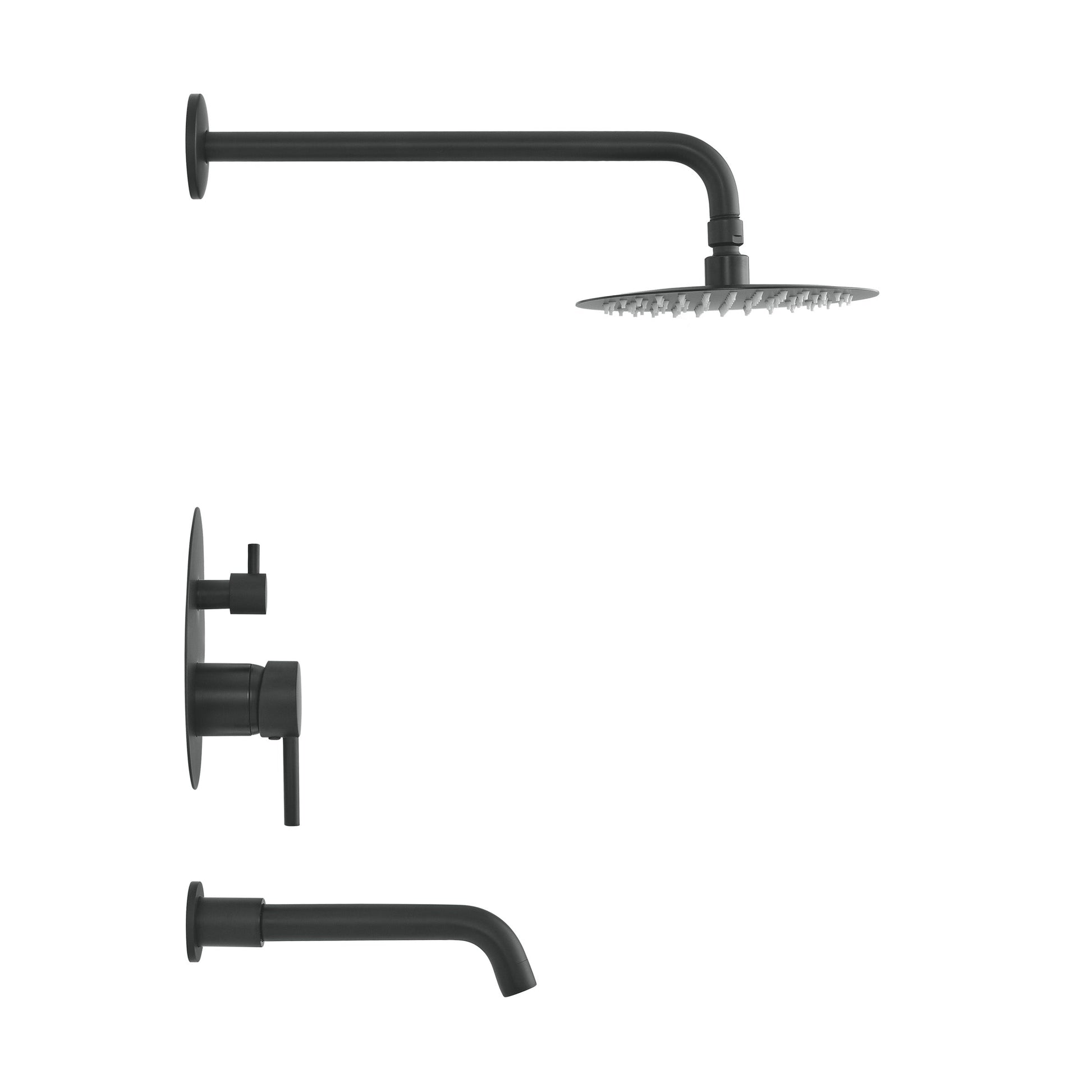 Matte Black / Without Hand Sprayer / With Tub Filler