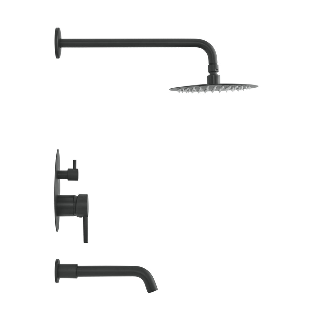 Matte Black / Without Hand Sprayer / With Tub Filler