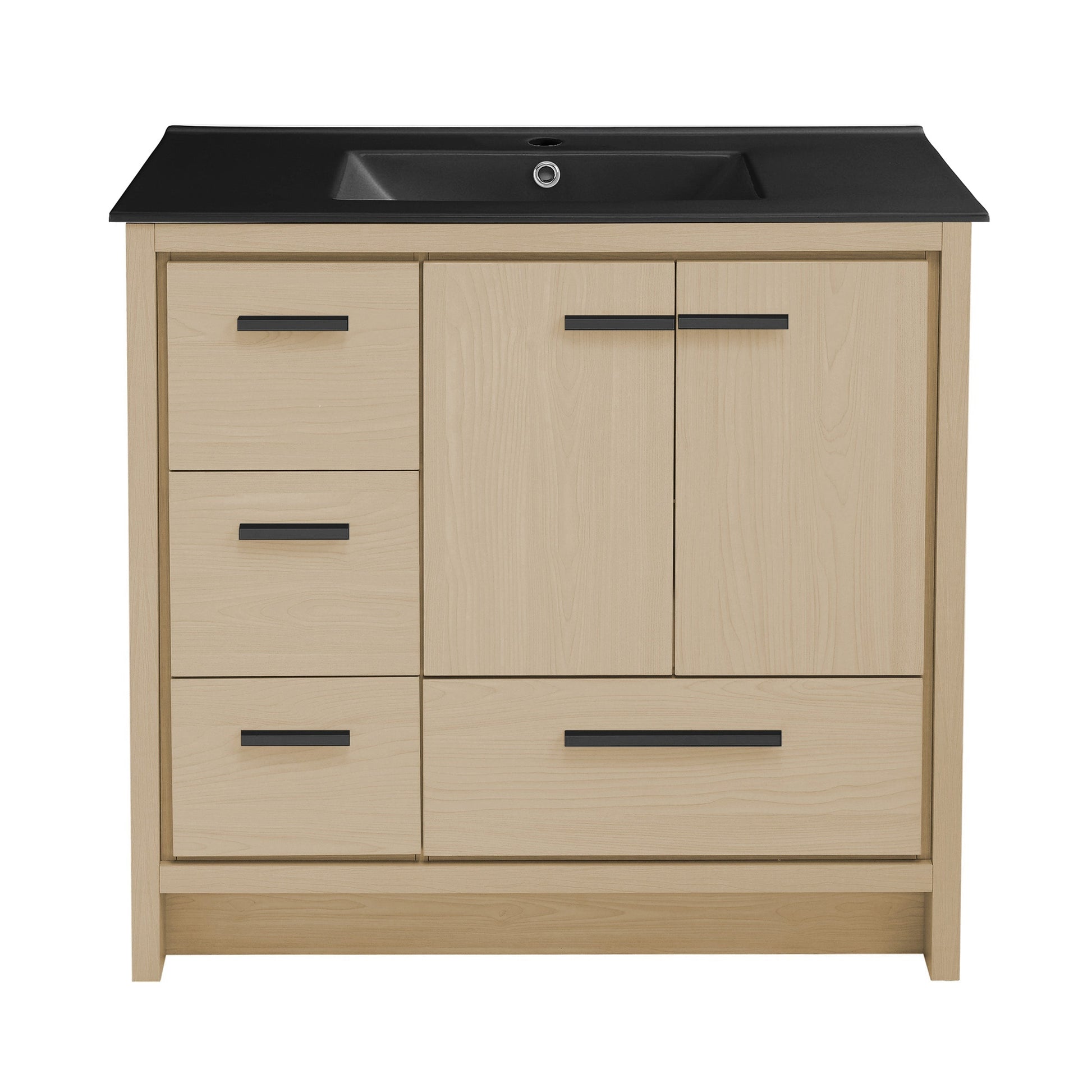 Natural Oak / Matte Black / 1-Hole