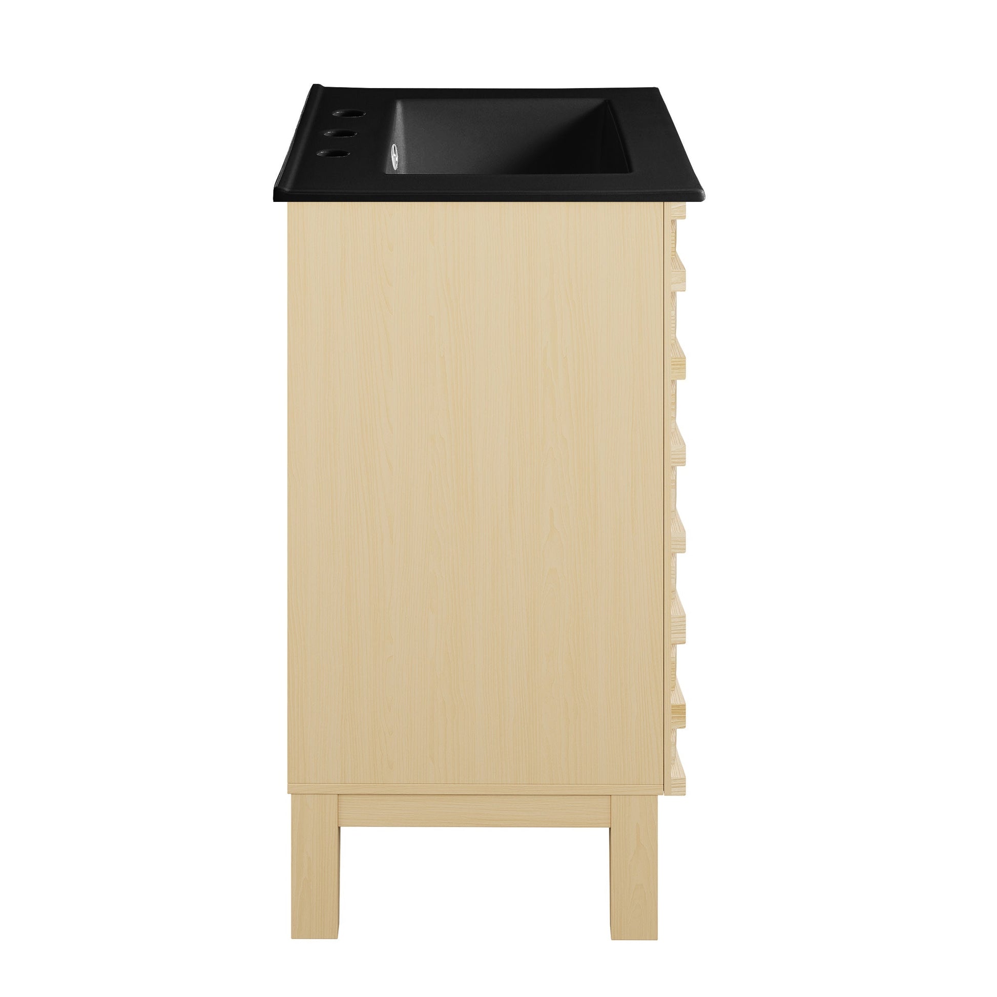 Natural Oak / Matte Black / 3-Hole