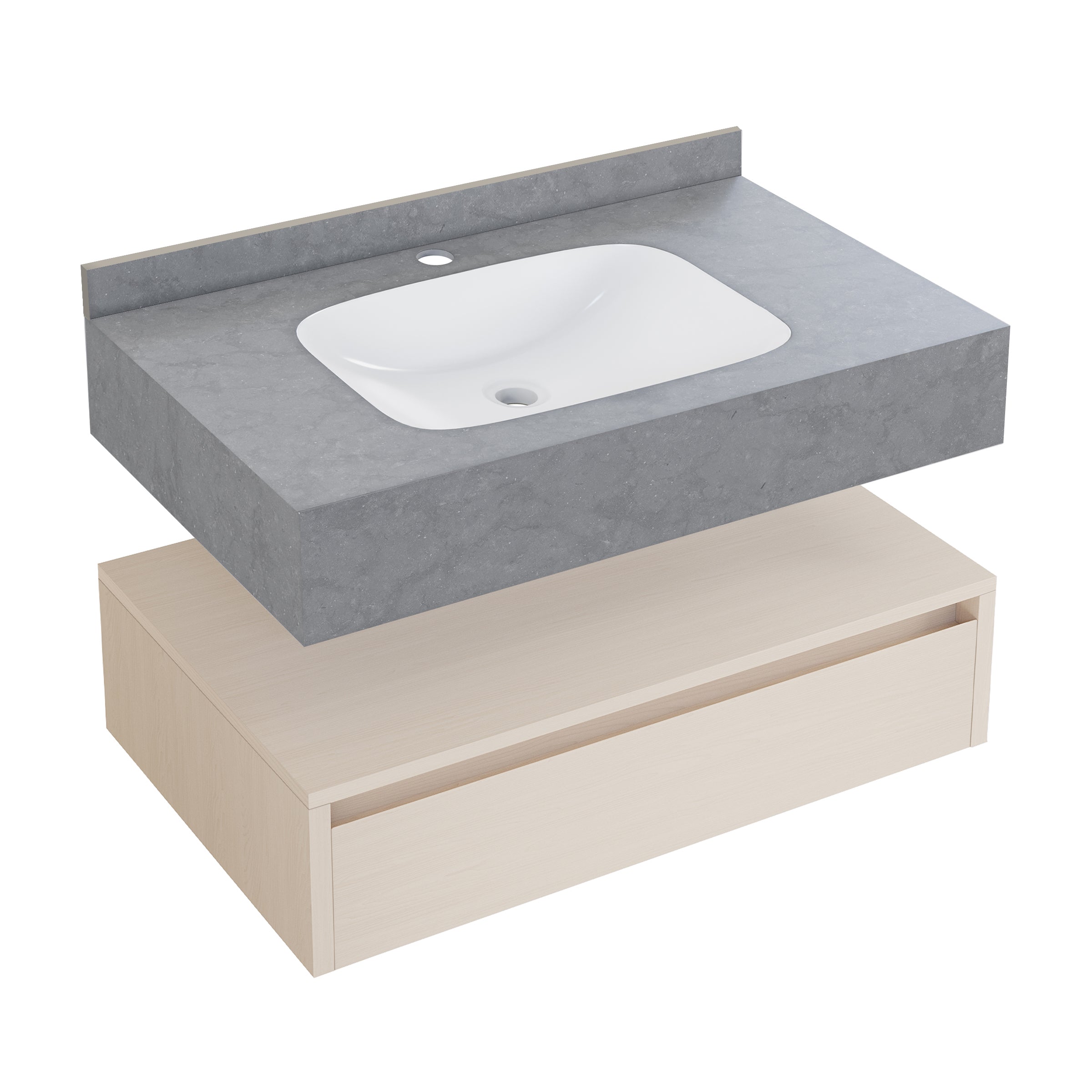 White Oak / Charcoal Gray