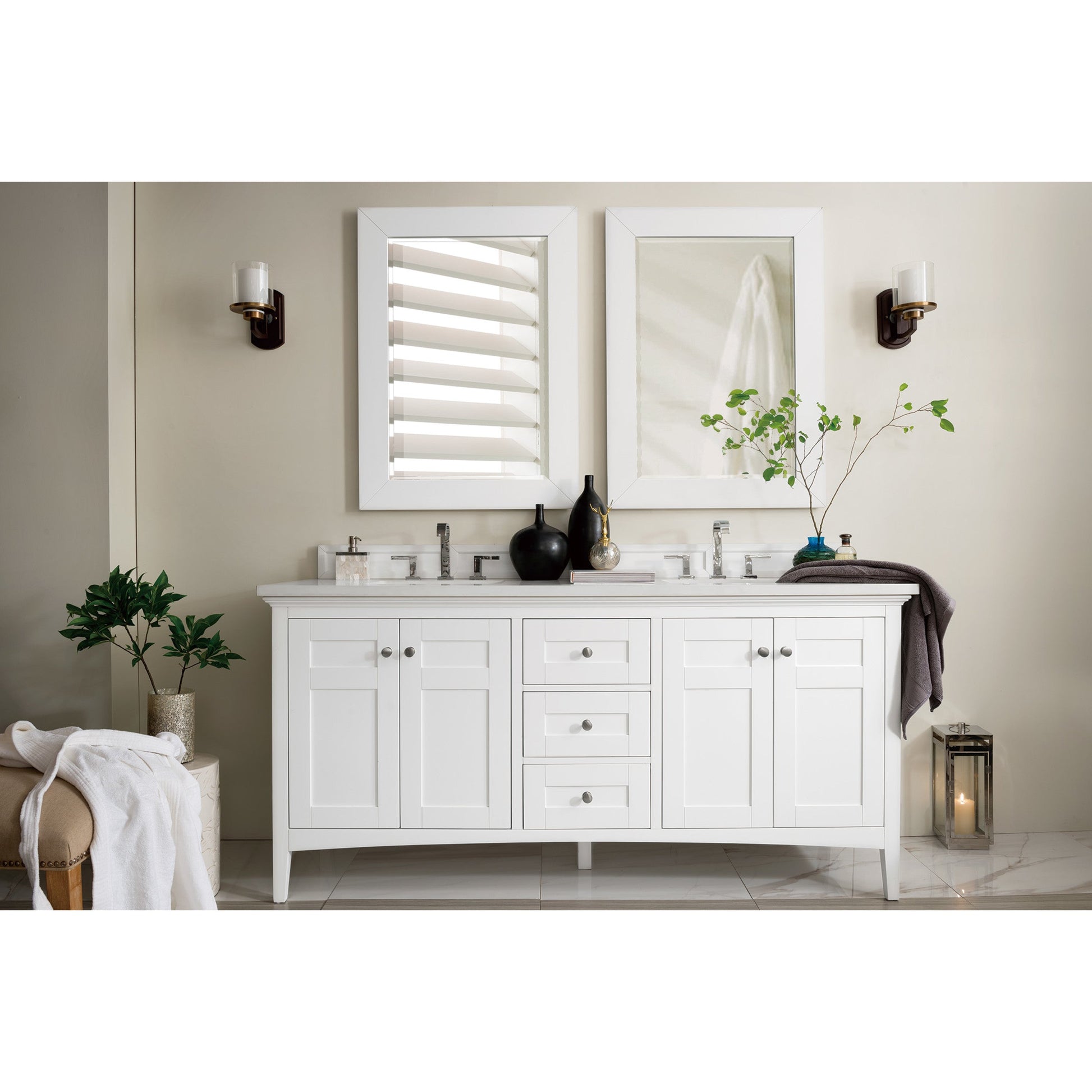 Bright White / White Zeus - 3 Faucet Holes