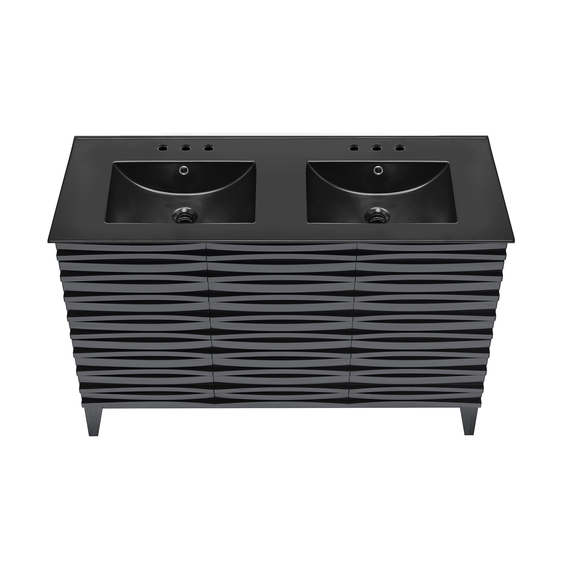 Black Oak / Matte Black / 3-Hole