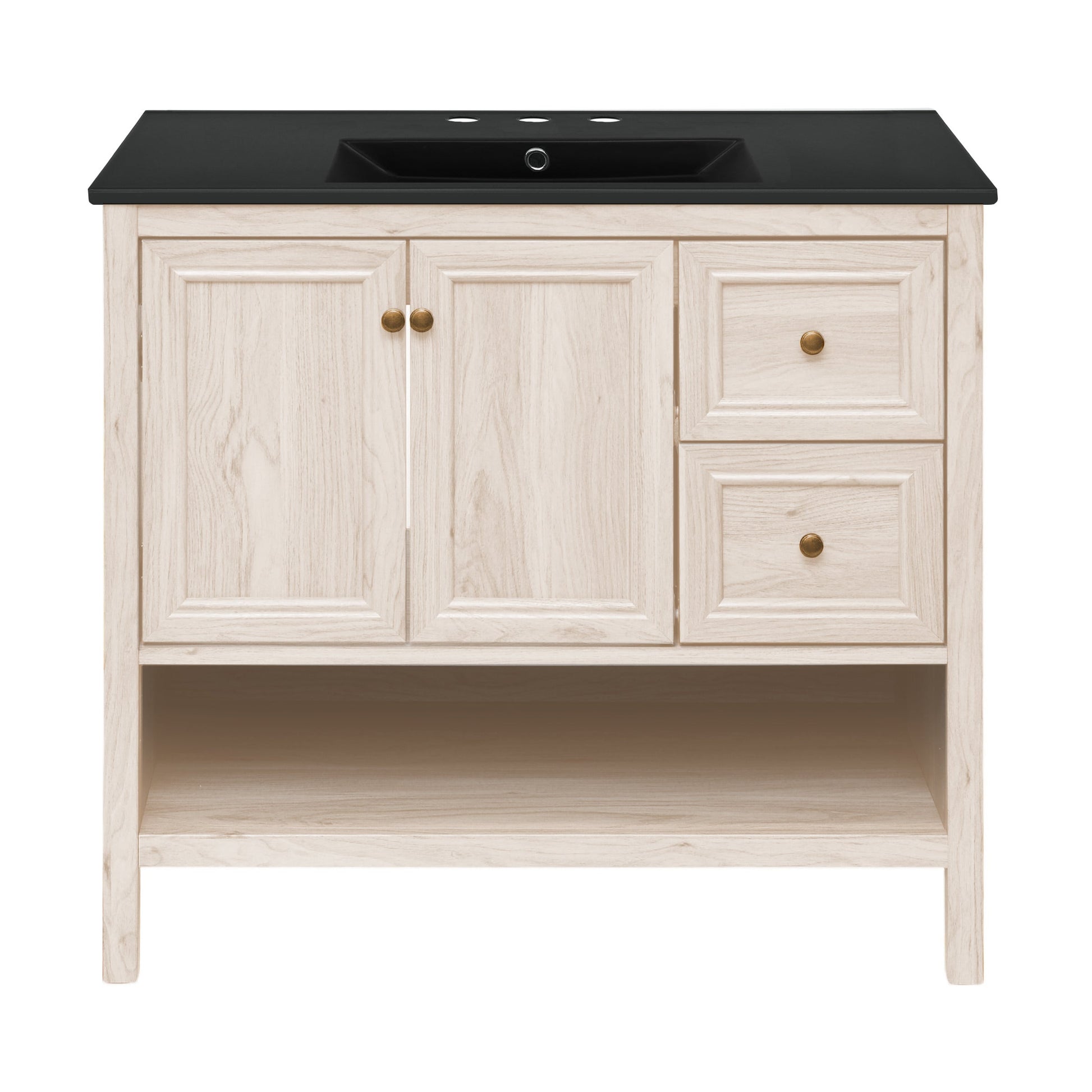 White Oak / Black / 3-Hole