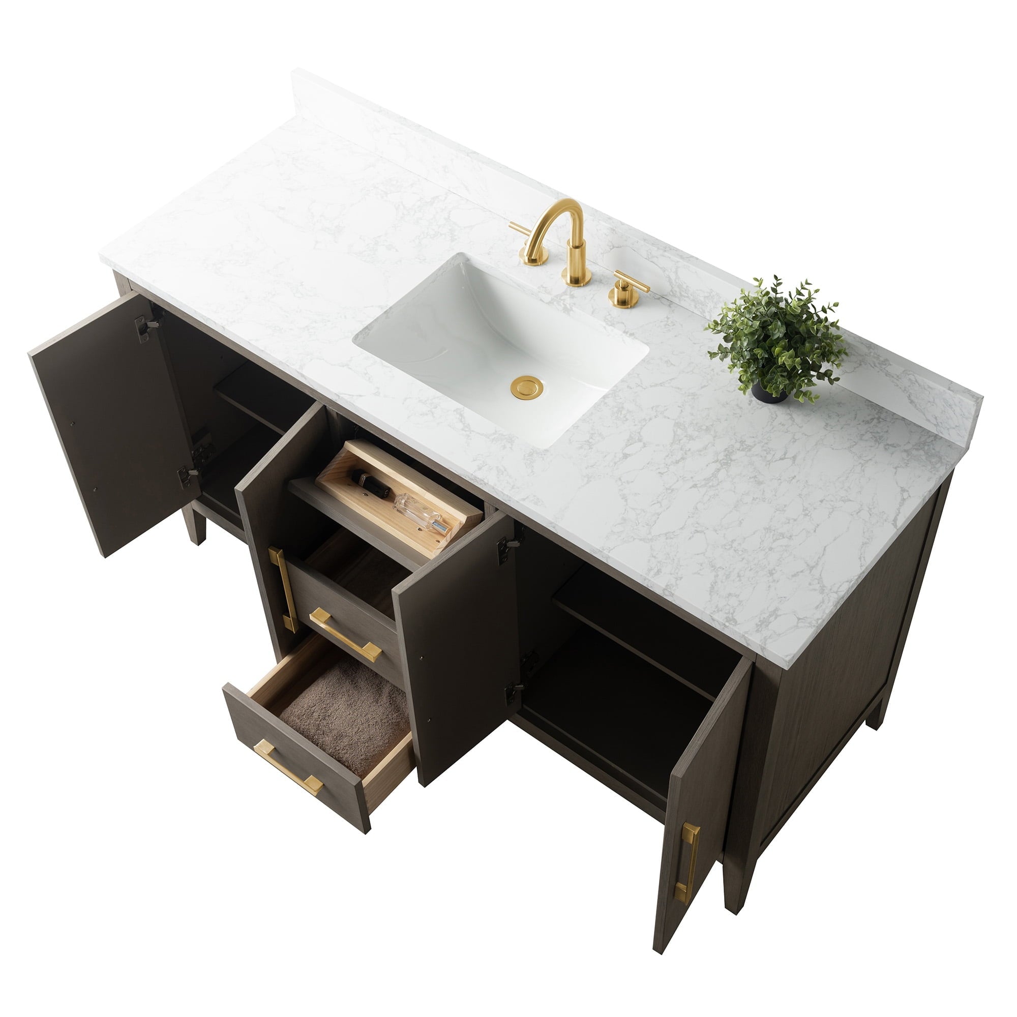 Driftwood Gray / Golden Brushed