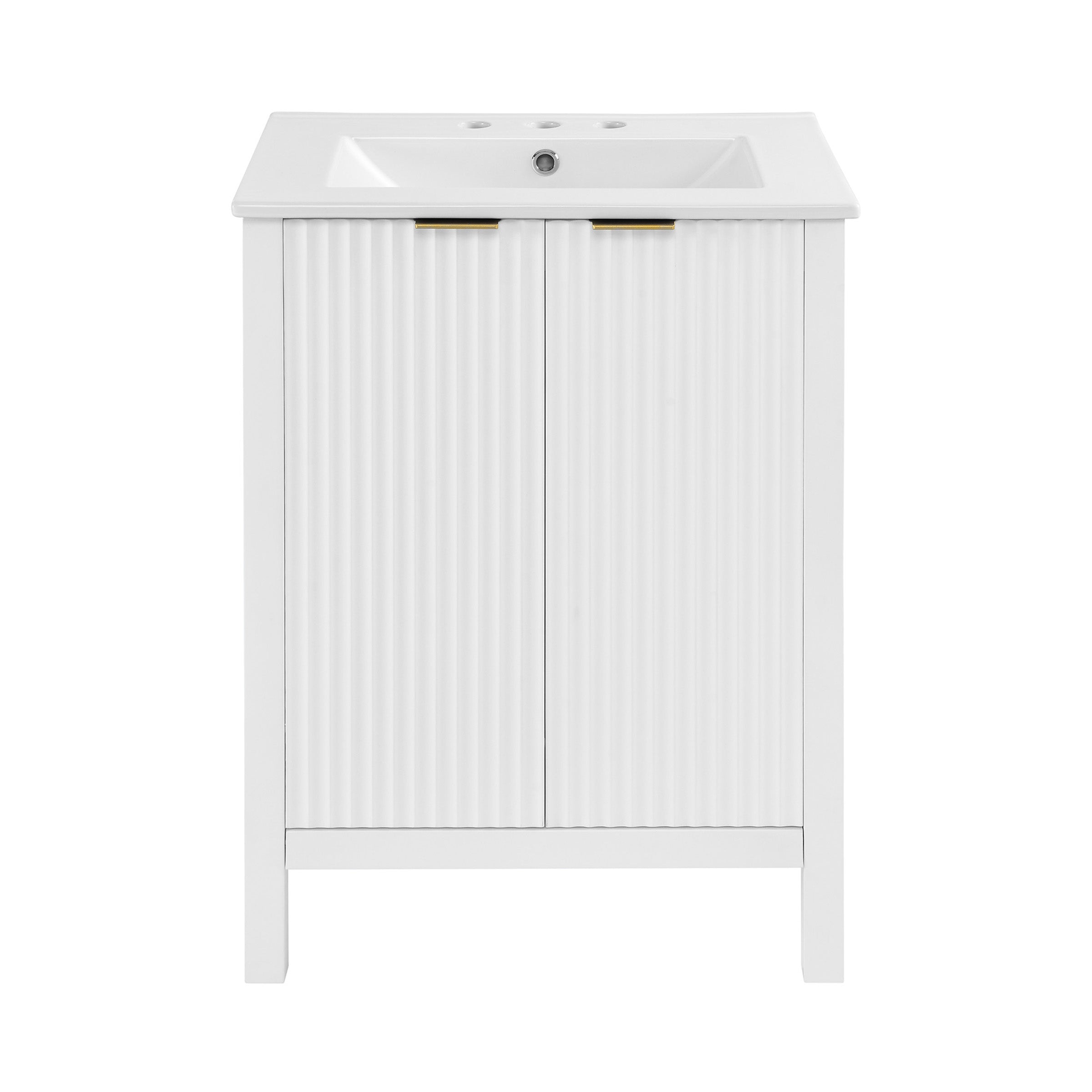 White / White / 3-Hole