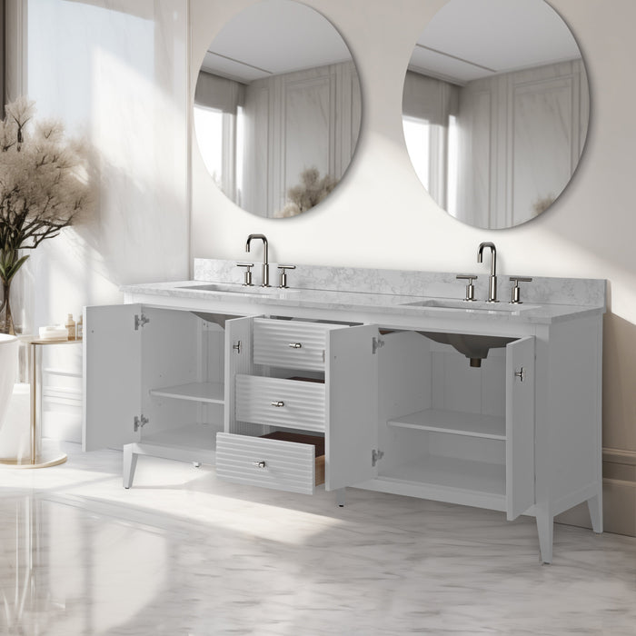Linear White / Brushed Nickel