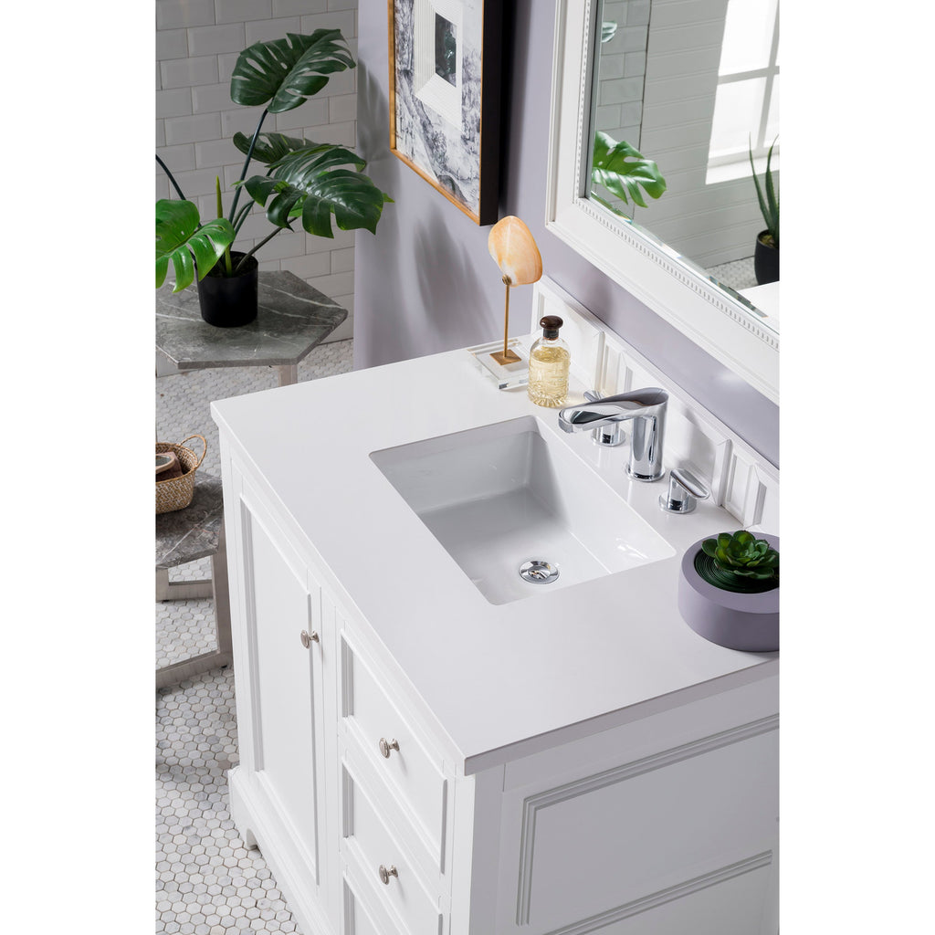Bright White / White Zeus - 3 Faucet Holes