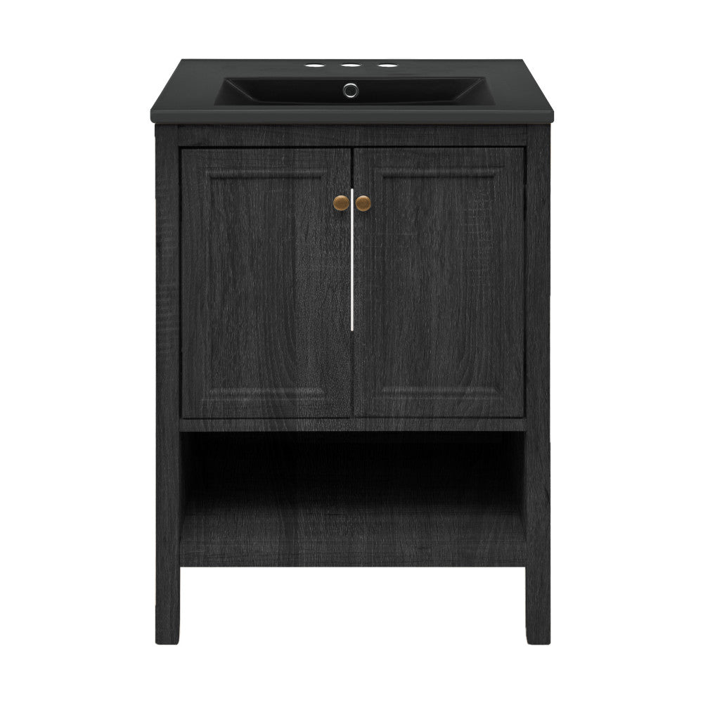 Black Oak / Black / 3-Hole Center